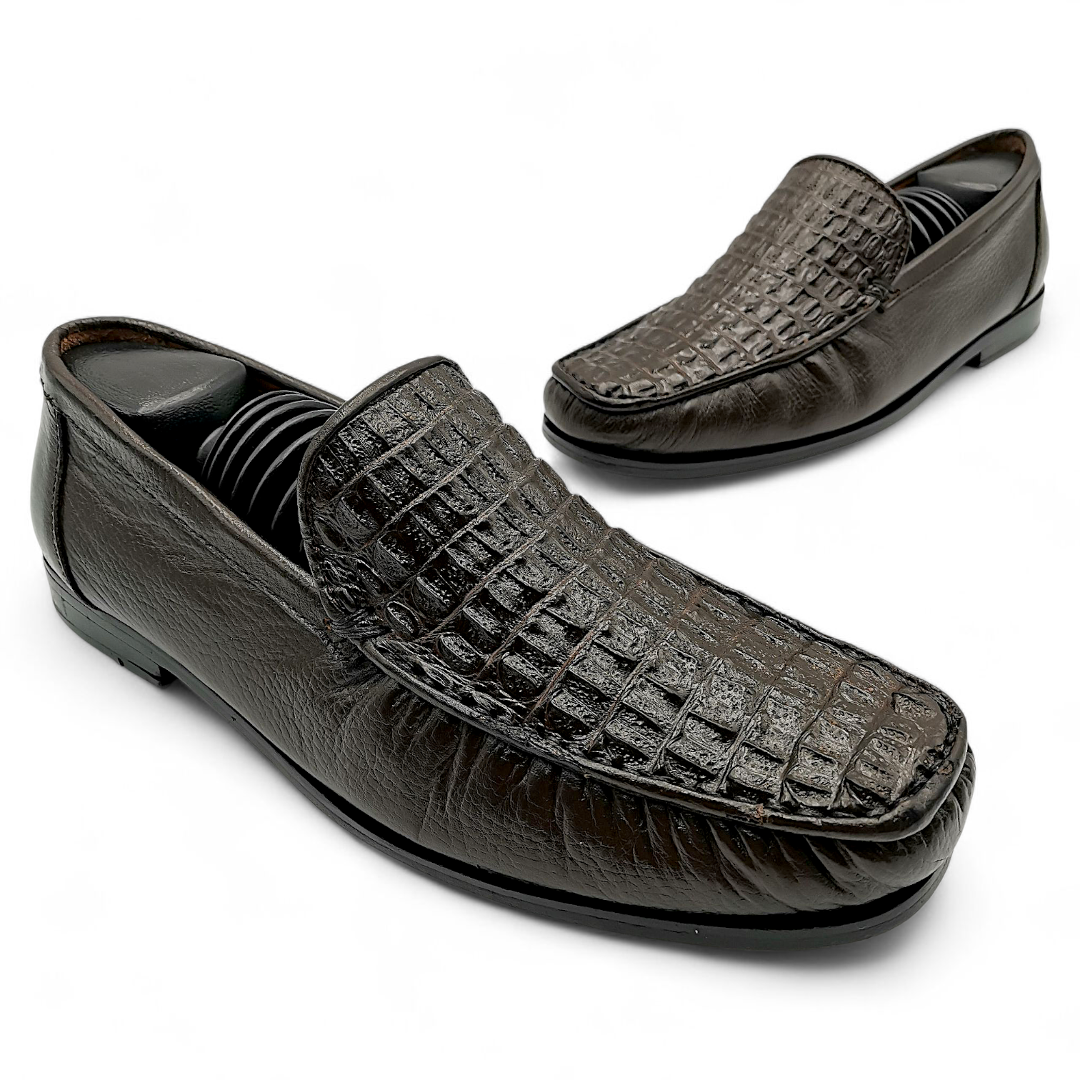 ZAPATO EN PIEL GENUINA DE COCODRILO PARA CABALLERO (MSN)