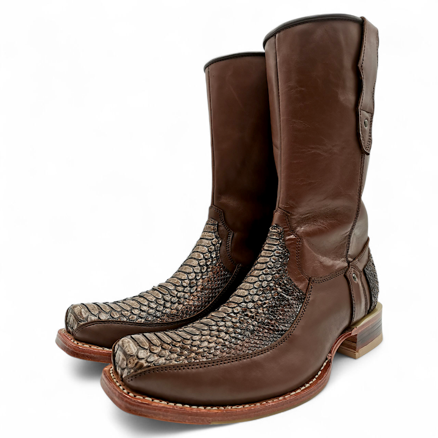 BOTA VAQUERA EN PIEL GENUINA DE PYTHON PARA CABALLERO (M)