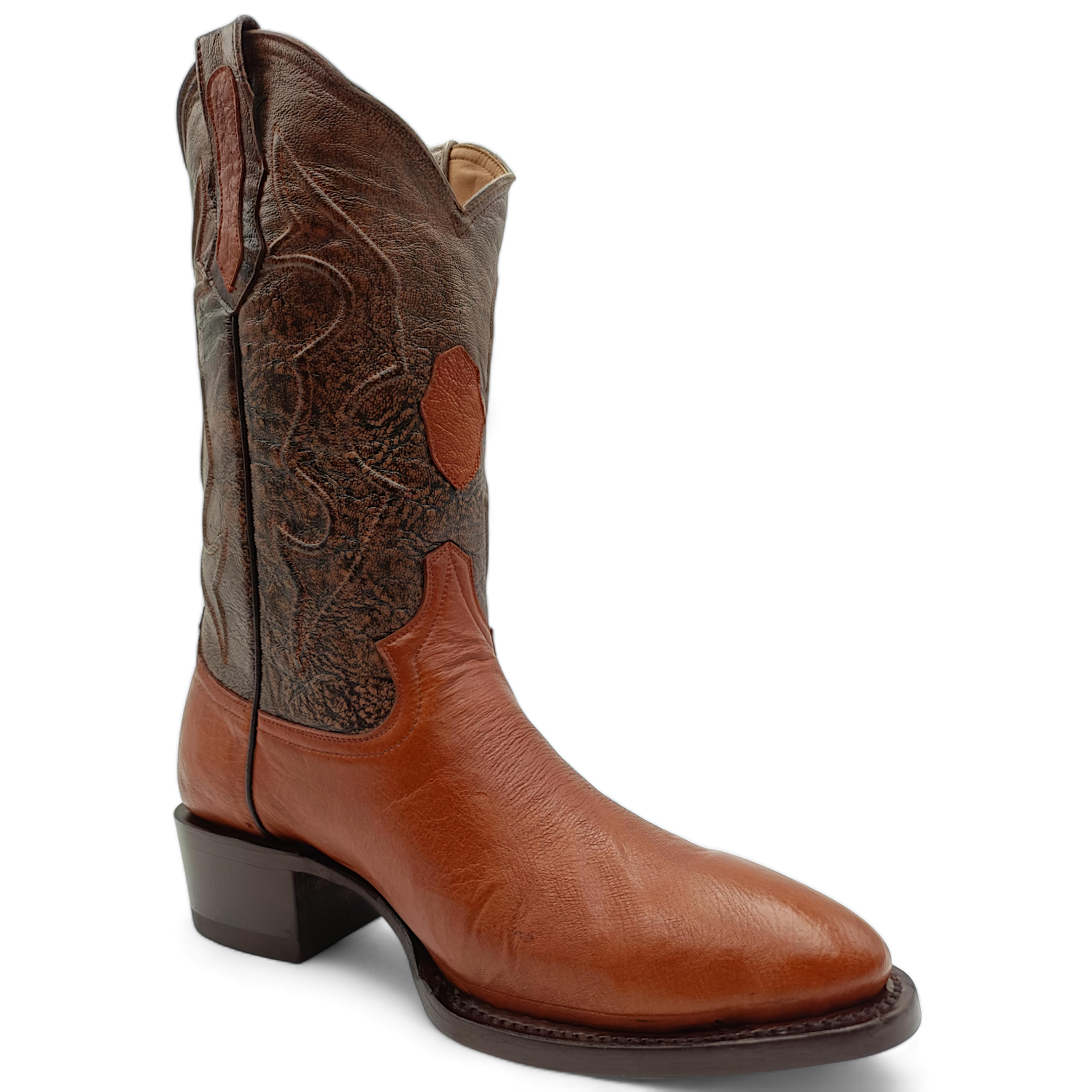 BOTA VAQUERA EN PIEL GENUINA DE AVESTRUZ PARA CABALLERO (M4)