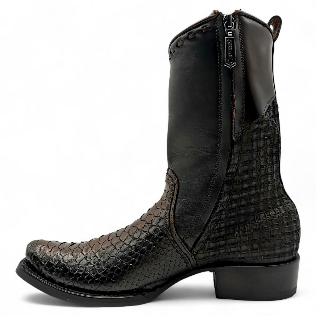 BOTA VAQUERA EN PIEL GENUINA DE PYTHON PARA CABALLERO (MSN)