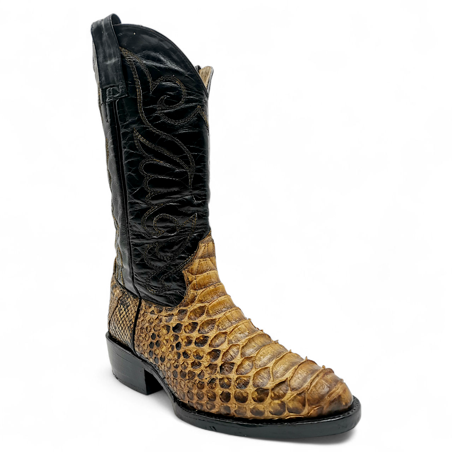BOTA VAQUERA EN PIEL GENUINA DE PYTHON PARA CABALLERO (MSN)