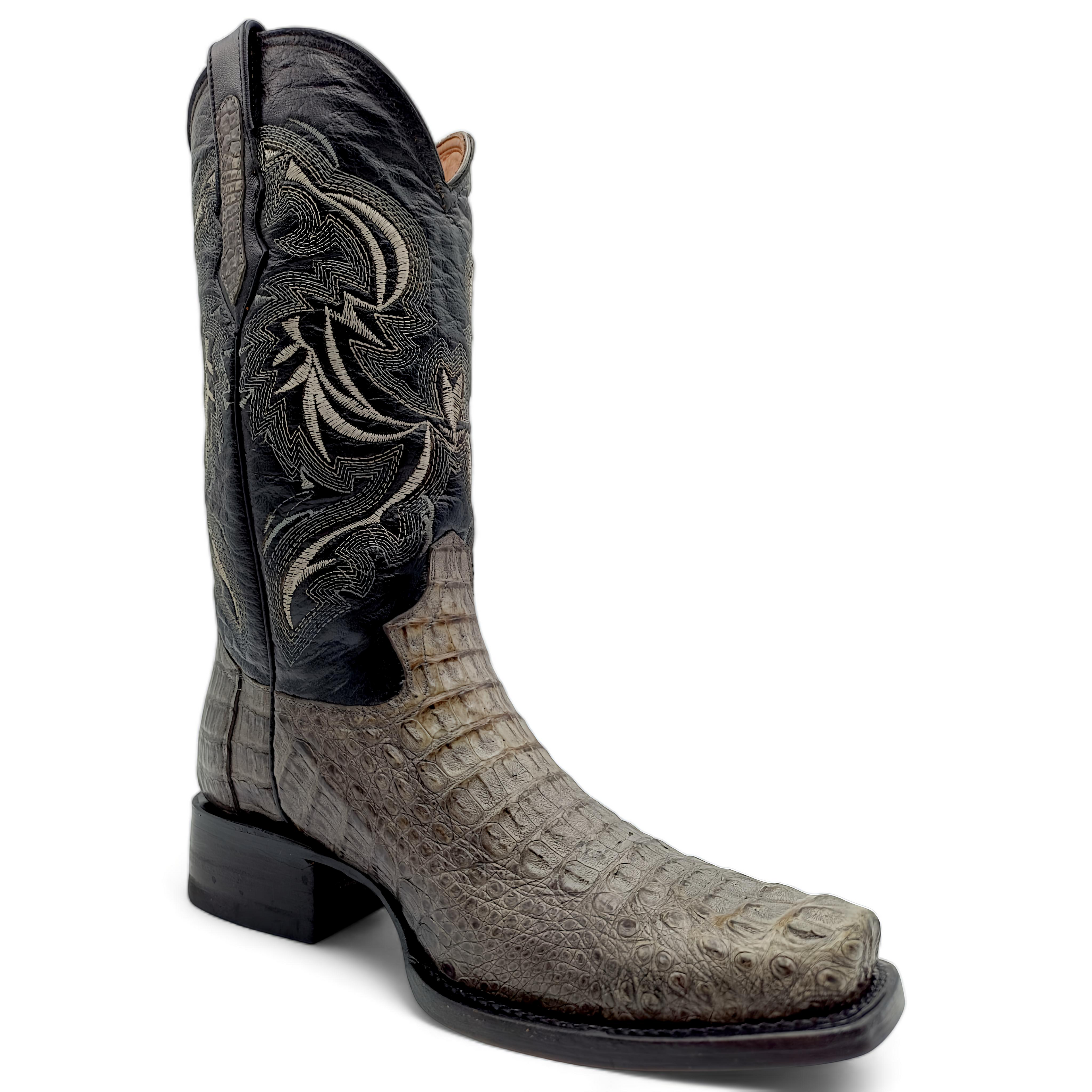 BOTA VAQUERA EN PIEL GENUINA DE COCODRILO PARA CABALLERO (M23)