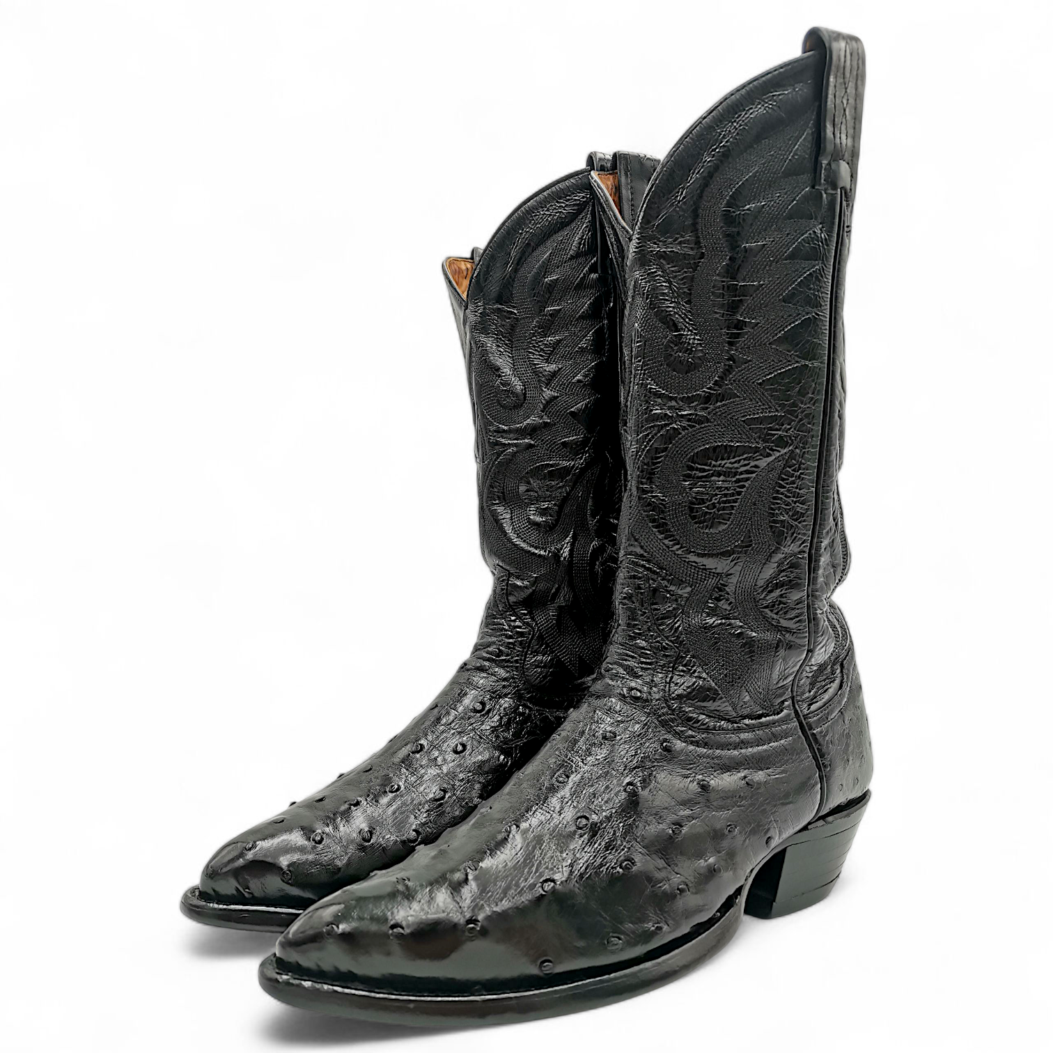 BOTA VAQUERA EN PIEL GENUINA DE AVESTRUZ PARA CABALLERO (MSN)