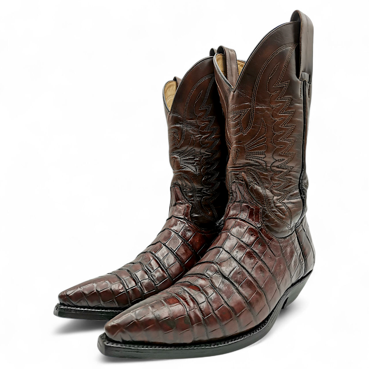 BOTA VAQUERA EN PIEL GENUINA DE COCODRILO PARA CABALLERO (MSN)