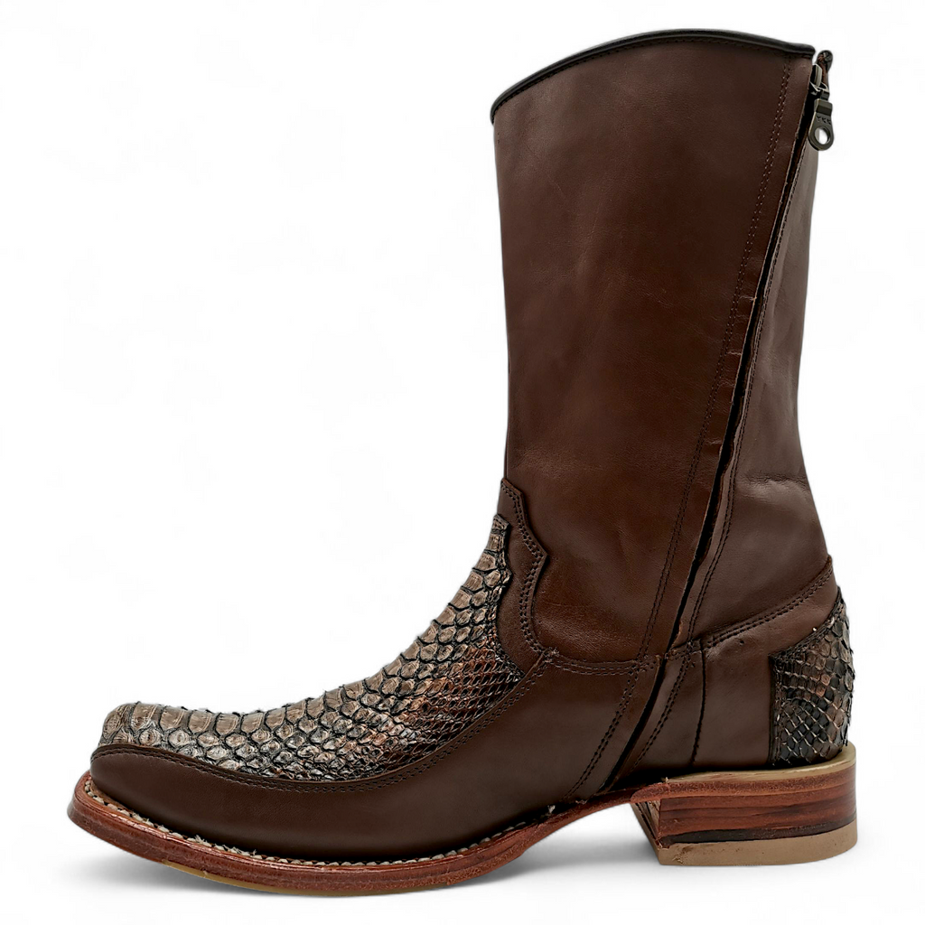 BOTA VAQUERA EN PIEL GENUINA DE PYTHON PARA CABALLERO (M)