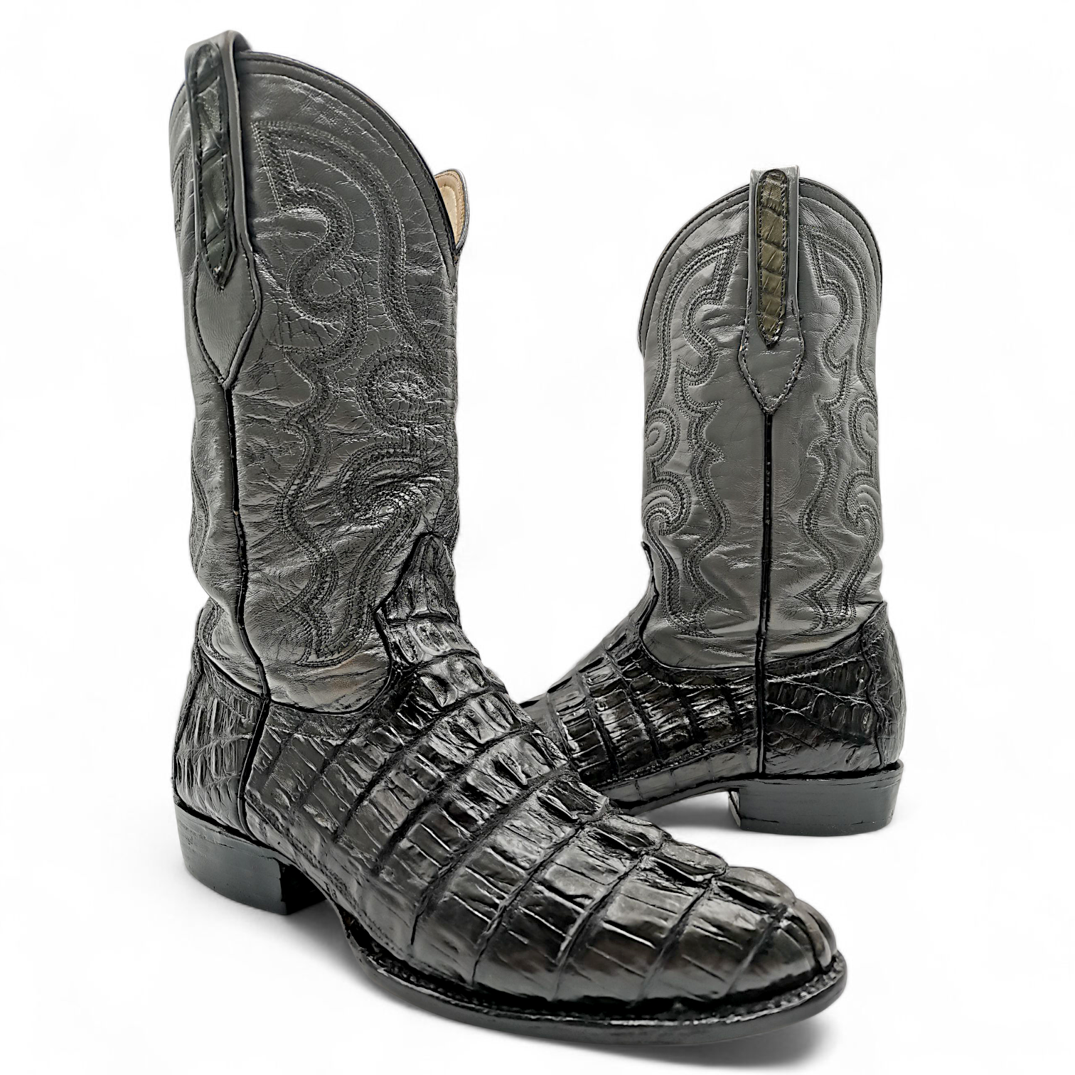 BOTA VAQUERA EN PIEL GENUINA DE COCODRILO PARA CABALLERO (MSN)