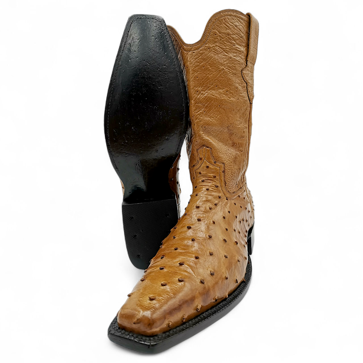 BOTA VAQUERA EN PIEL GENUINA DE AVESTRUZ PARA CABALLERO (MSN)