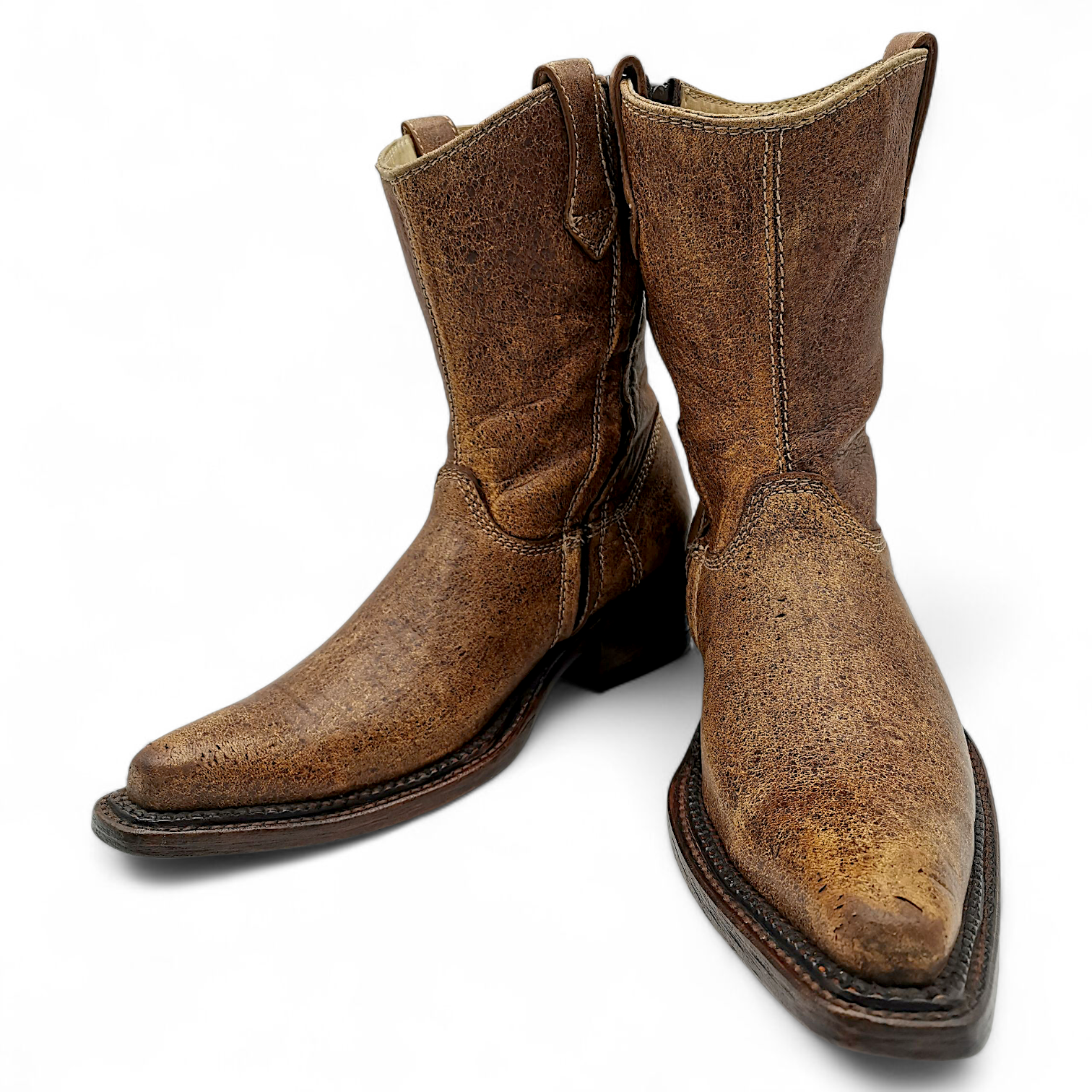 BOTA VAQUERA EN PIEL GENUINA DE VENADO PARA CABALLERO (MSN)