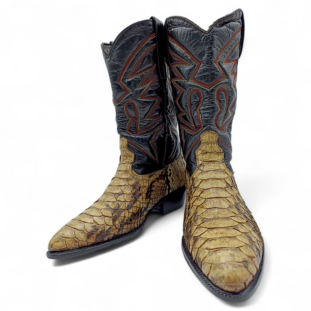 BOTA VAQUERA EN PIEL GENUINA DE PYTHON PARA CABALLERO (MSN)