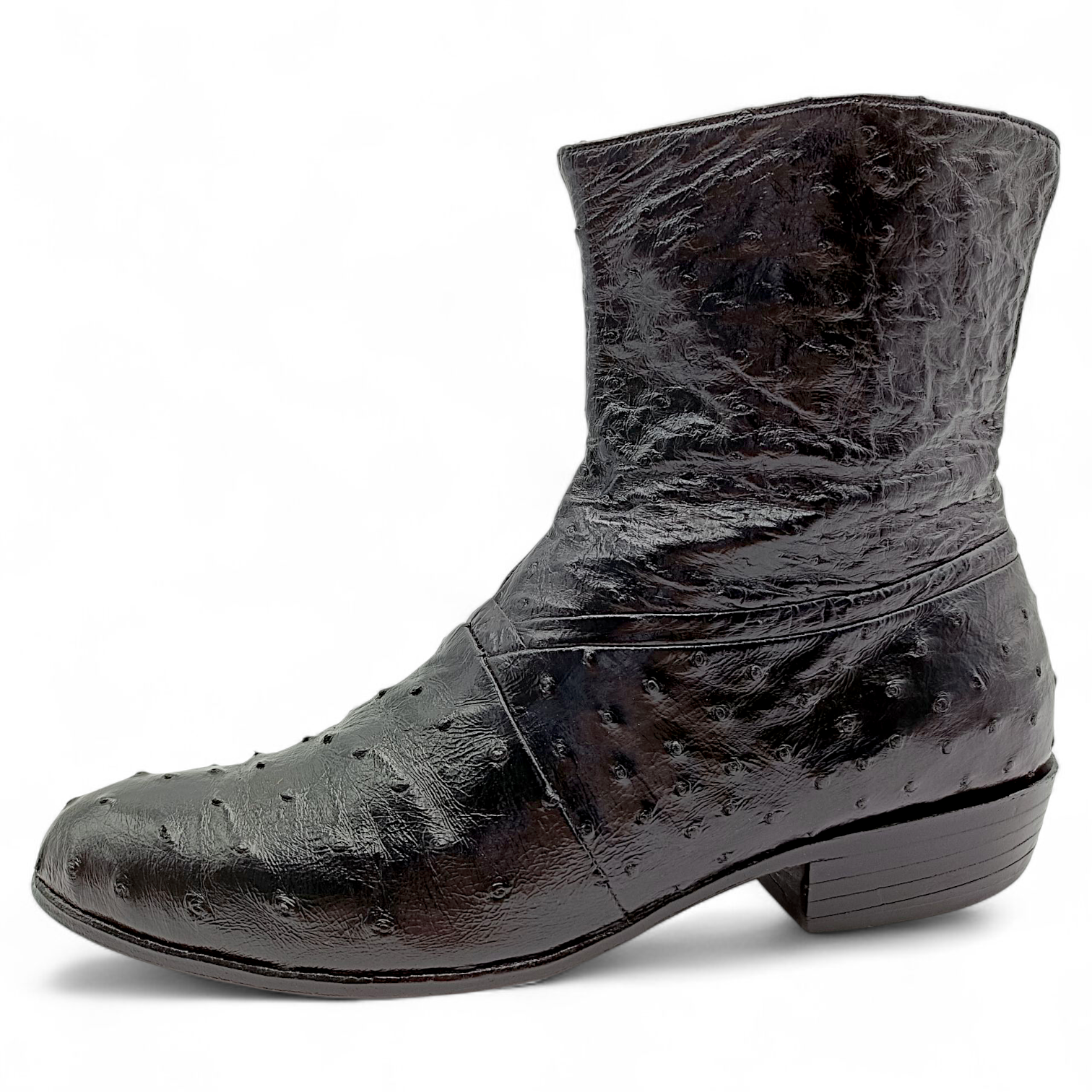 BOTA VAQUERA EN PIEL GENUINA DE AVESTRUZ PARA CABALLERO (MSN)