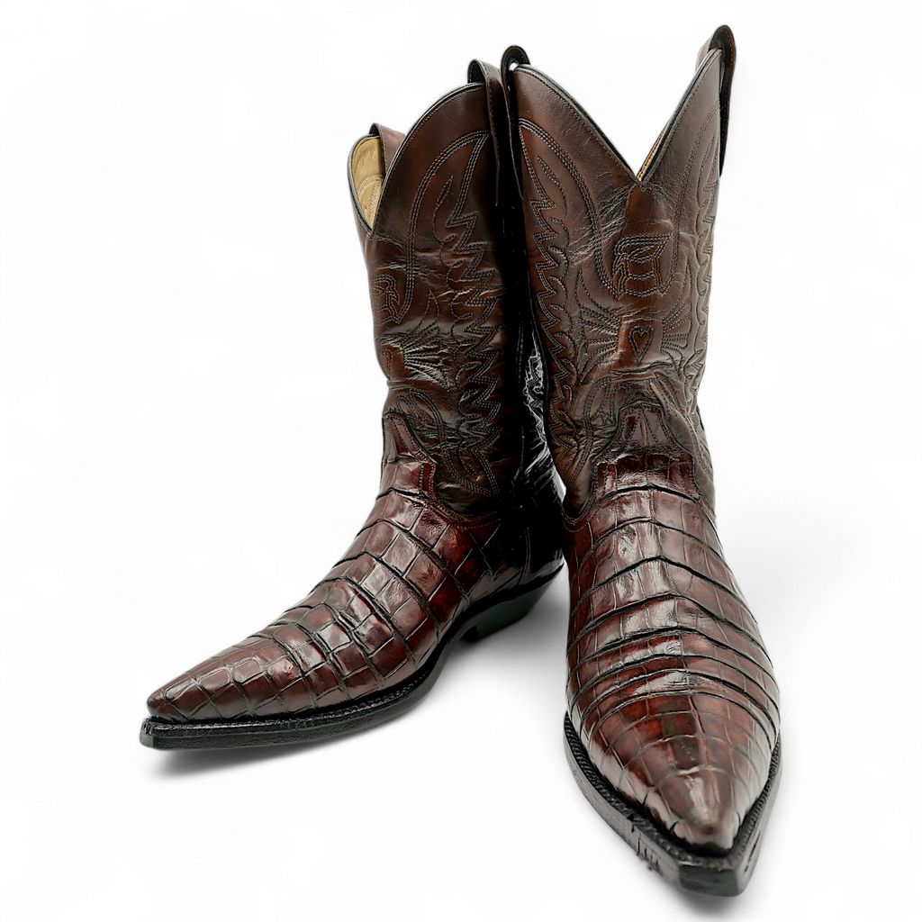 BOTA VAQUERA EN PIEL GENUINA DE COCODRILO PARA CABALLERO (MSN)