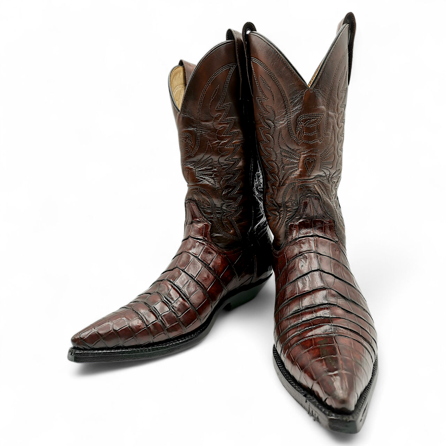 BOTA VAQUERA EN PIEL GENUINA DE COCODRILO PARA CABALLERO (MSN)