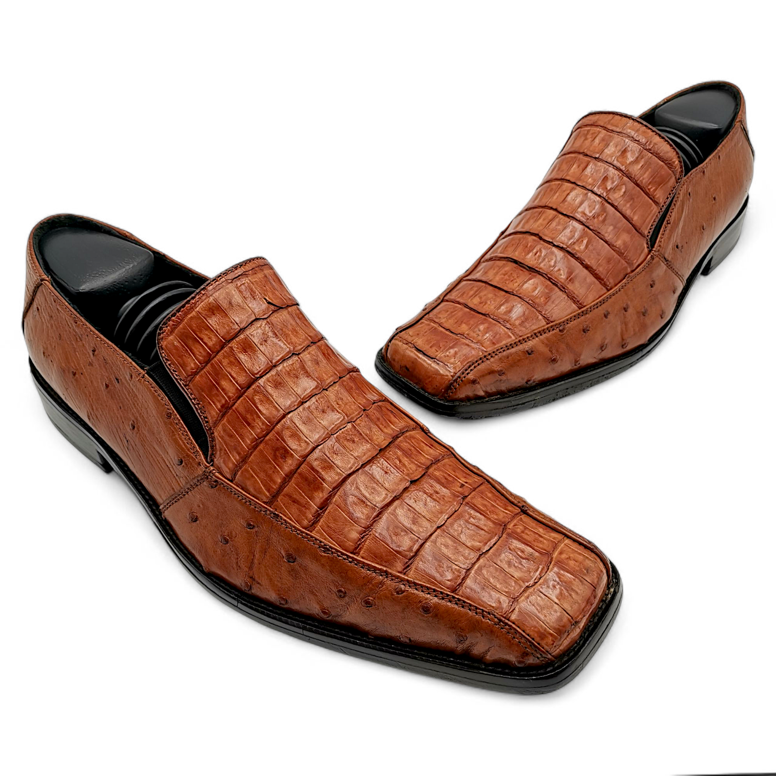 ZAPATO EN PIEL GENUINA DE COCODRILO PARA CABALLERO (MSN)