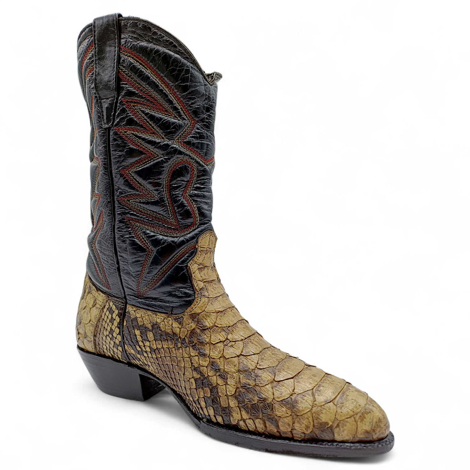 BOTA VAQUERA EN PIEL GENUINA DE PYTHON PARA CABALLERO (MSN)