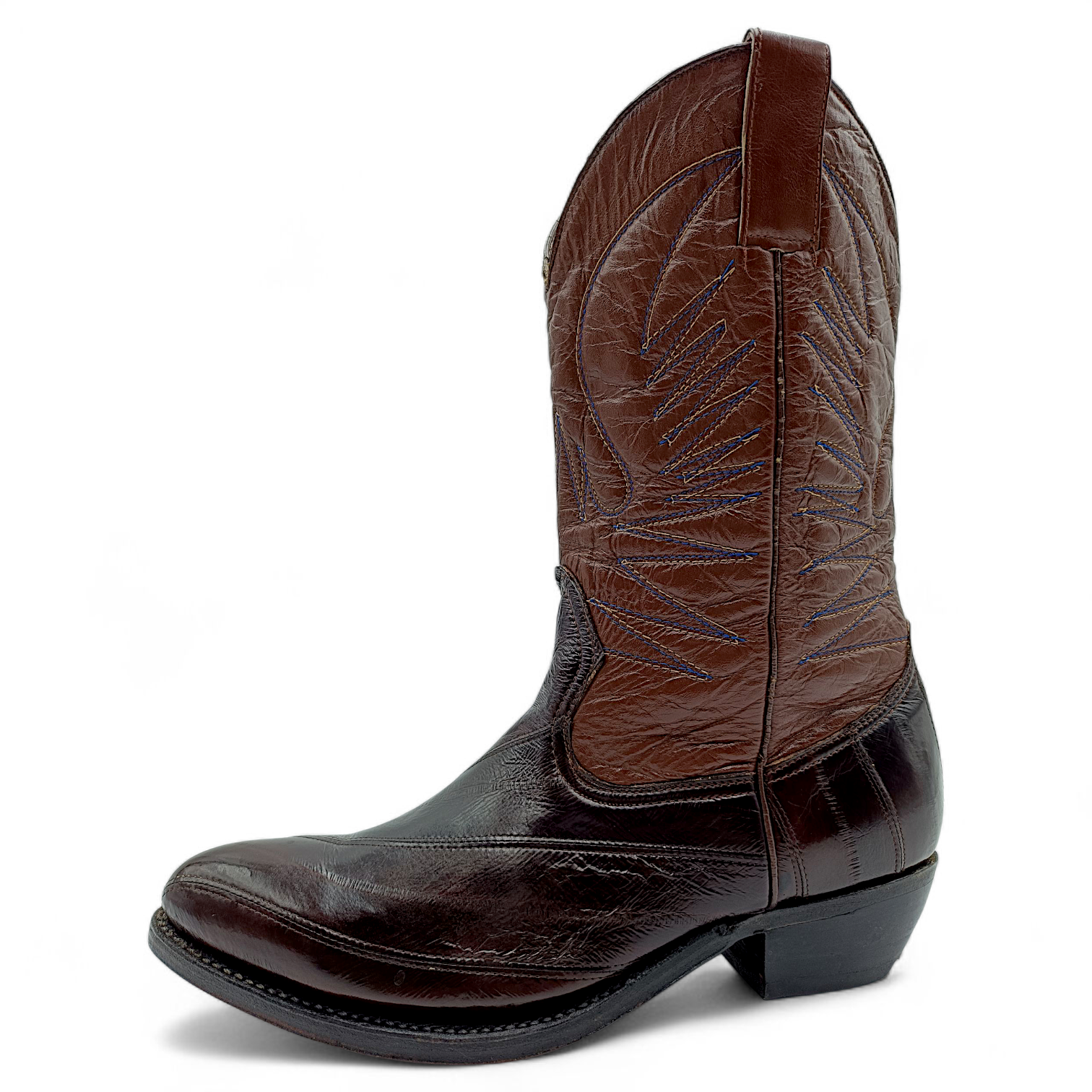 BOTA VAQUERA EN PIEL GENUINA DE ANGUILA PARA CABALLERO (MSN)