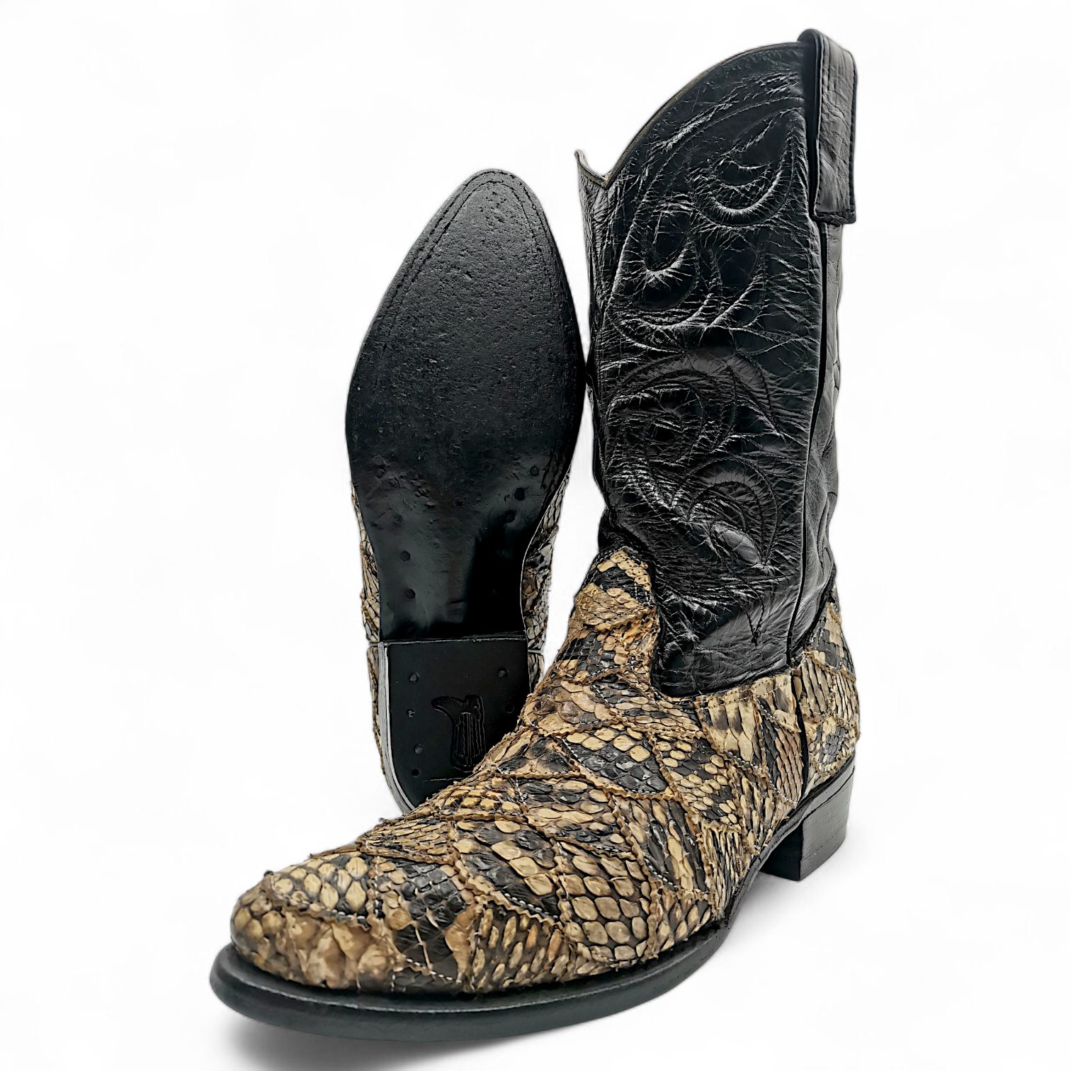 BOTA VAQUERA EN PIEL GENUINA DE PYTHON PARA CABALLERO (MSN)