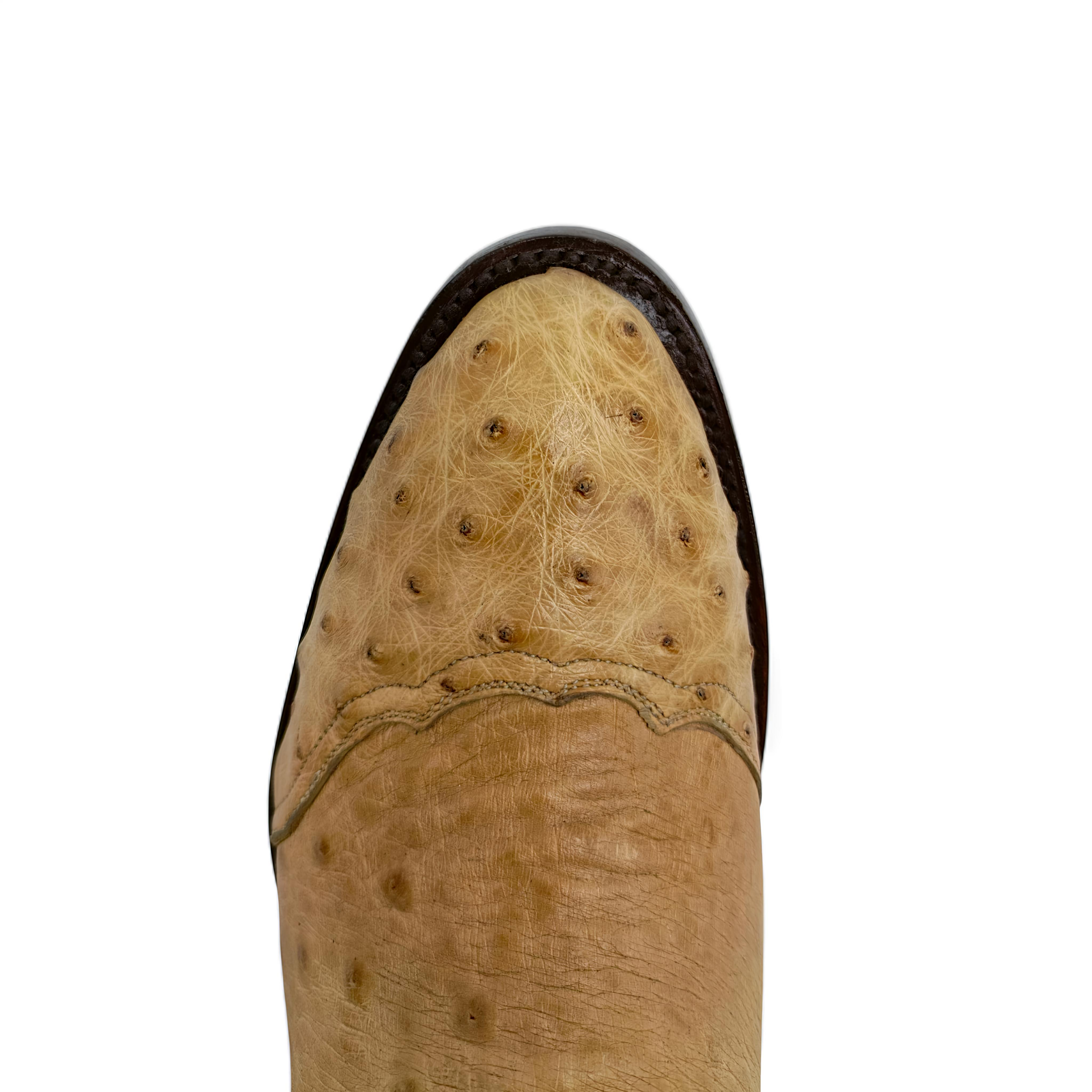 BOTA VAQUERA EN PIEL GENUINA DE AVESTRUZ PARA CABALLERO (M6)