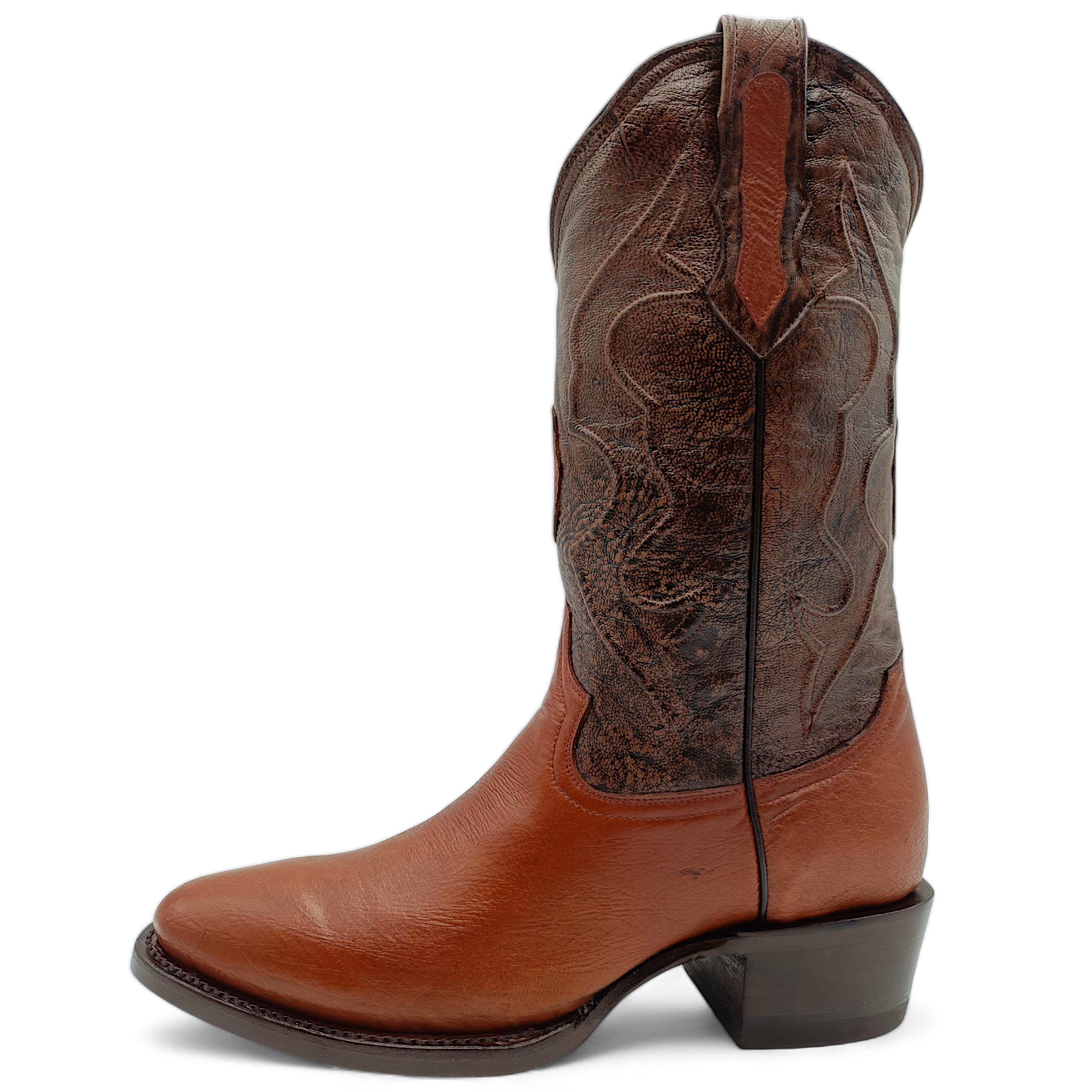 BOTA VAQUERA EN PIEL GENUINA DE AVESTRUZ PARA CABALLERO (M4)