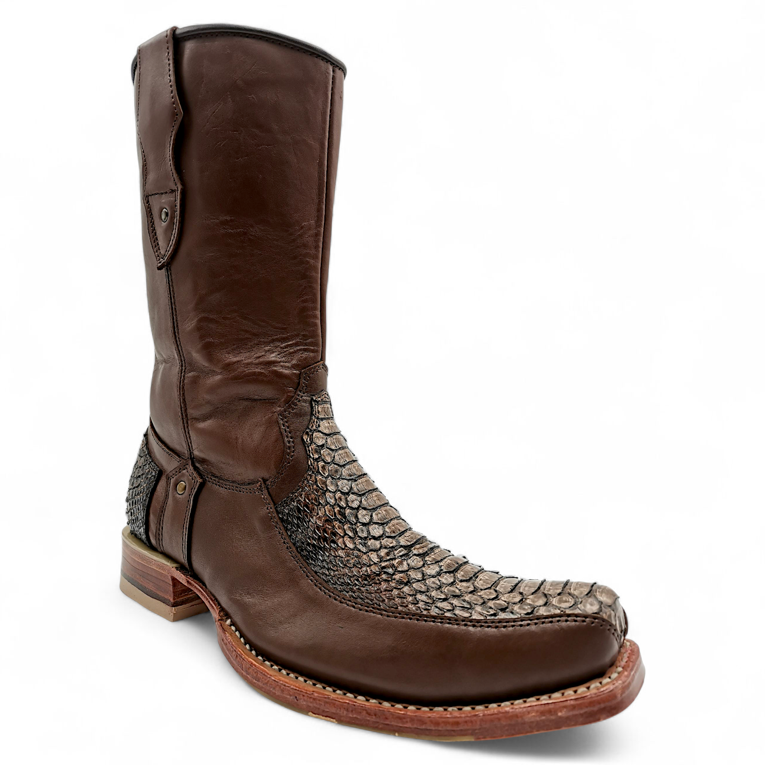 BOTA VAQUERA EN PIEL GENUINA DE PYTHON PARA CABALLERO (M)