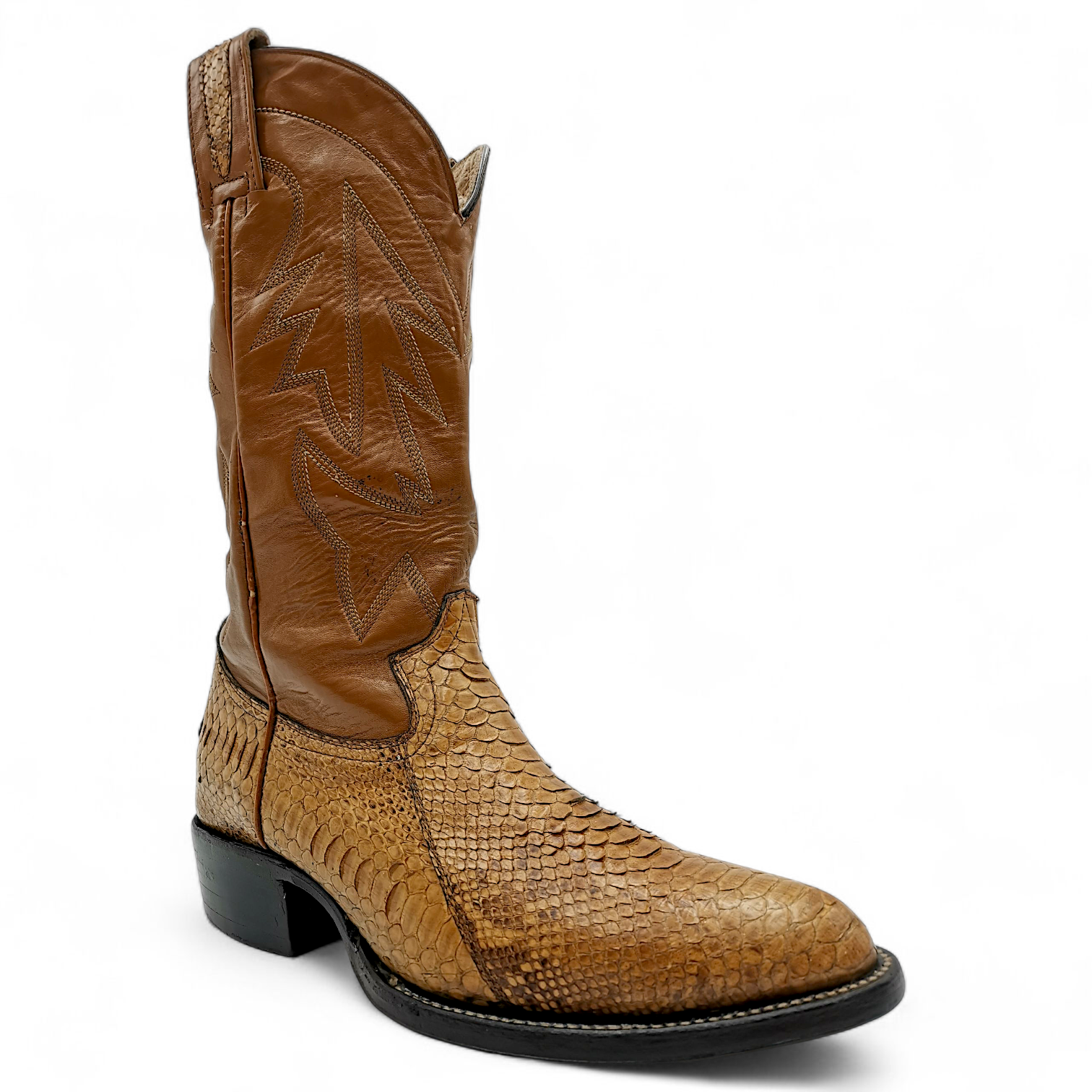 BOTA VAQUERA EN PIEL GENUINA DE PYTHON PARA CABALLERO (MSN)