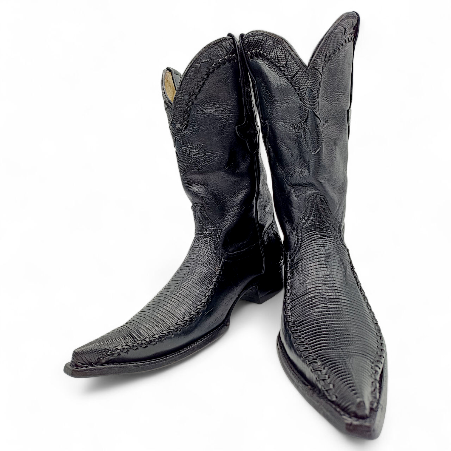 BOTA VAQUERA EN PIEL GENUINA DE LIZARD DE PARA CABALLERO (MSN)