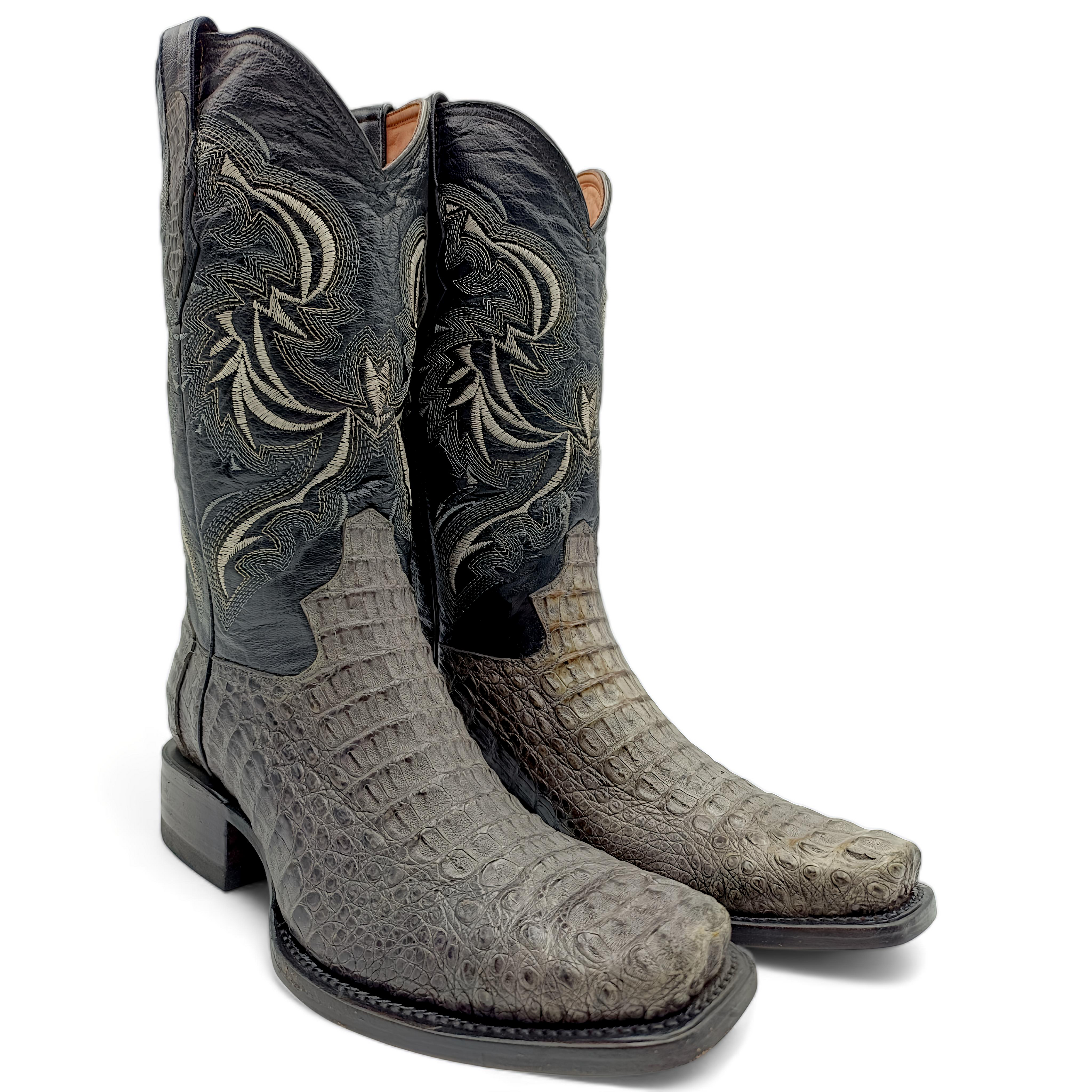 BOTA VAQUERA EN PIEL GENUINA DE COCODRILO PARA CABALLERO (M23)