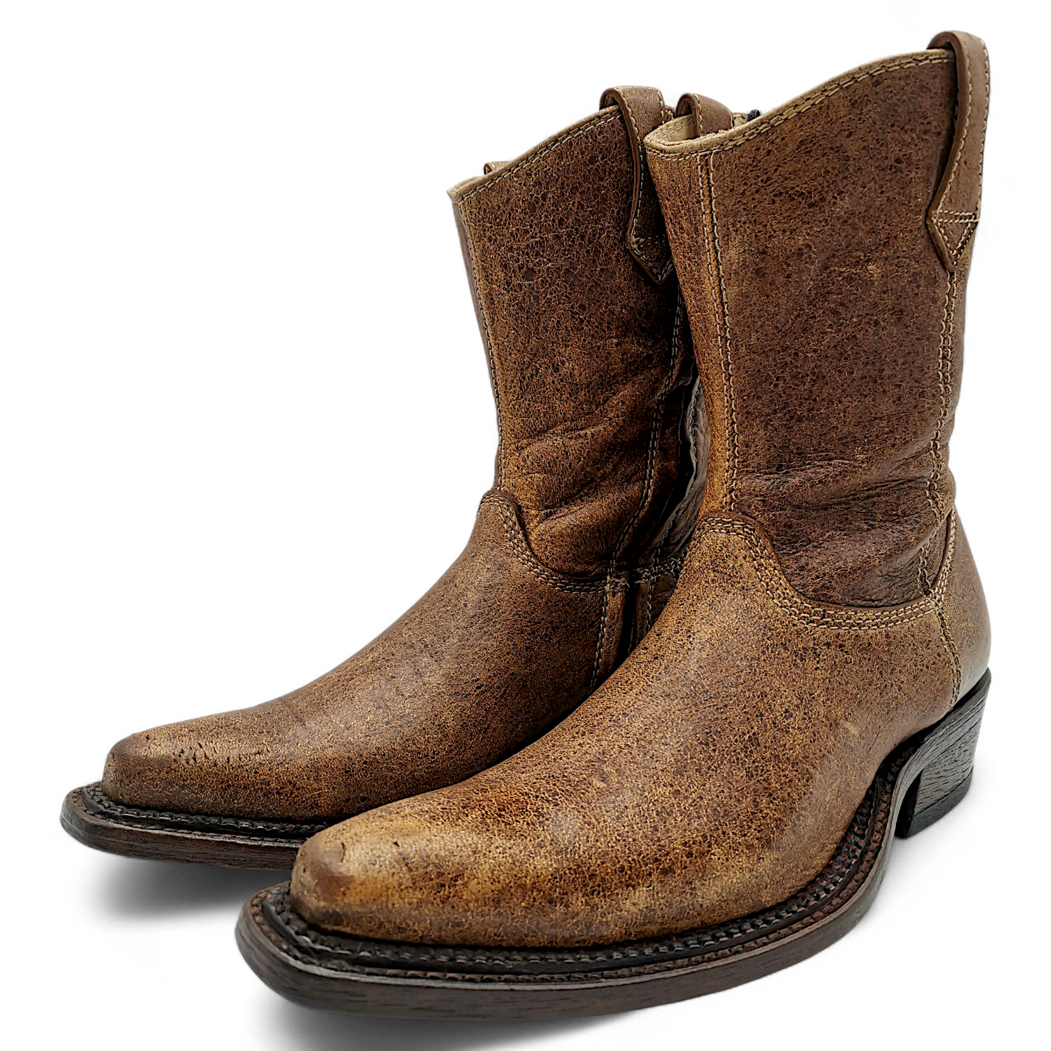 BOTA VAQUERA EN PIEL GENUINA DE VENADO PARA CABALLERO (MSN)