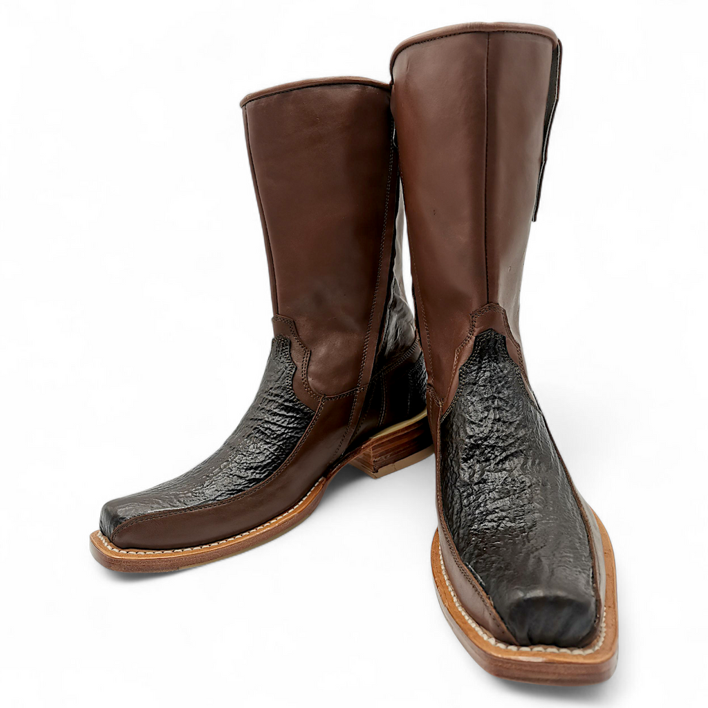 BOTA VAQUERA EN PIEL GENUINA DE TIBURÓN PARA CABALLERO (M)
