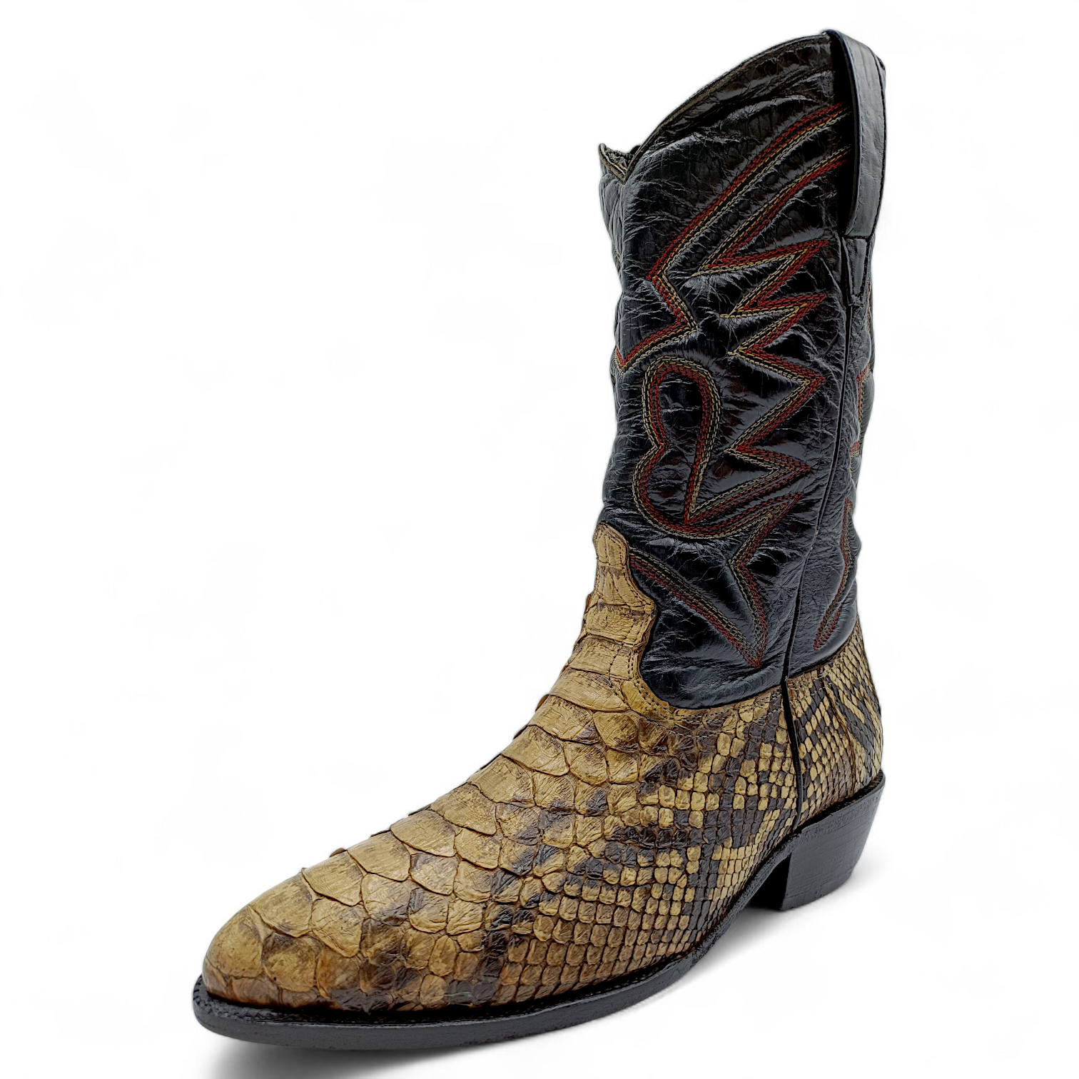 BOTA VAQUERA EN PIEL GENUINA DE PYTHON PARA CABALLERO (MSN)