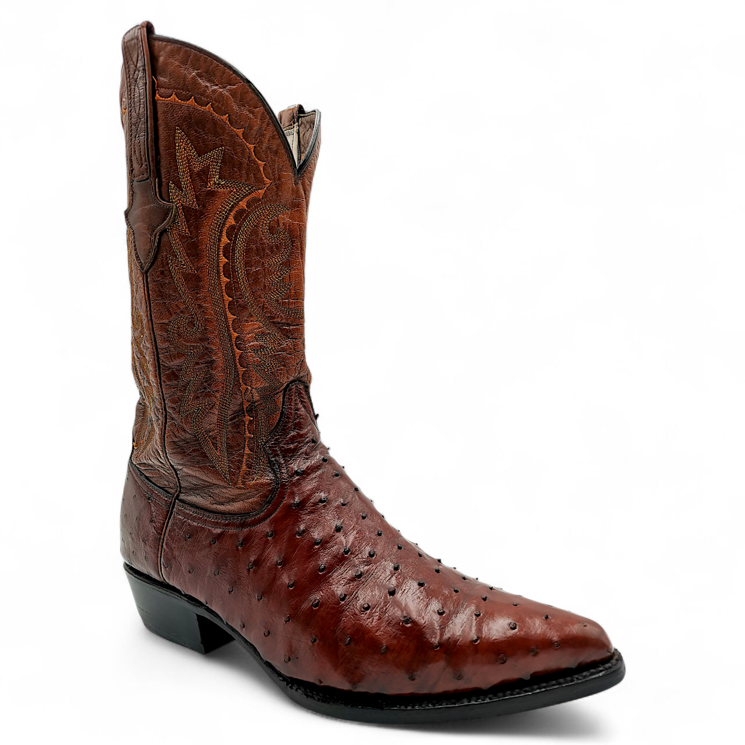 BOTA VAQUERA EN PIEL GENUINA DE AVESTRUZ PARA CABALLERO (MSN)
