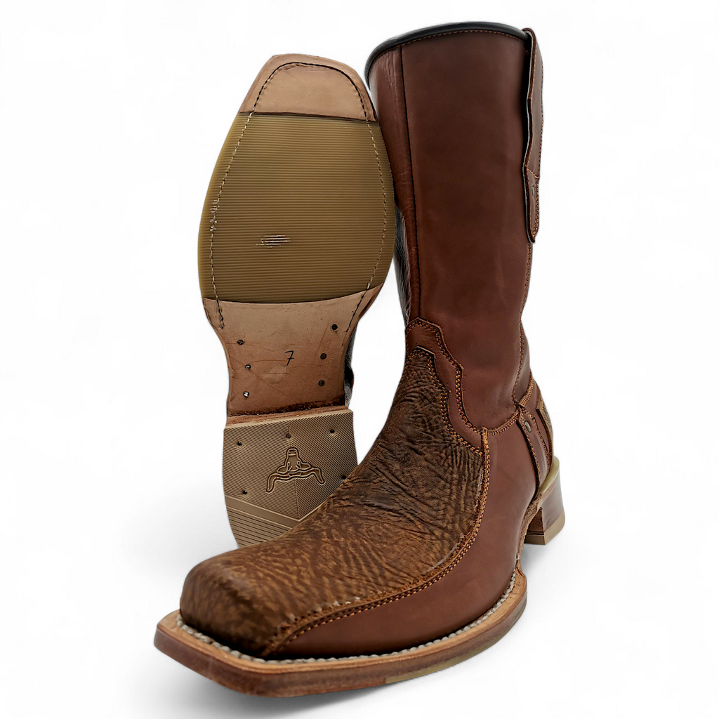 BOTA VAQUERA EN PIEL GENUINA DE BÚFALO PARA CABALLERO (M)