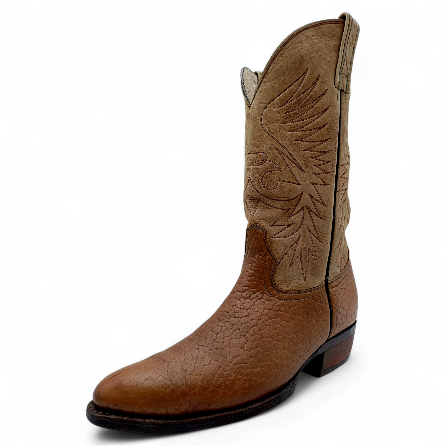 BOTA VAQUERA EN PIEL GENUINA DE CUELLO DE TORO PARA CABALLERO (MSN)