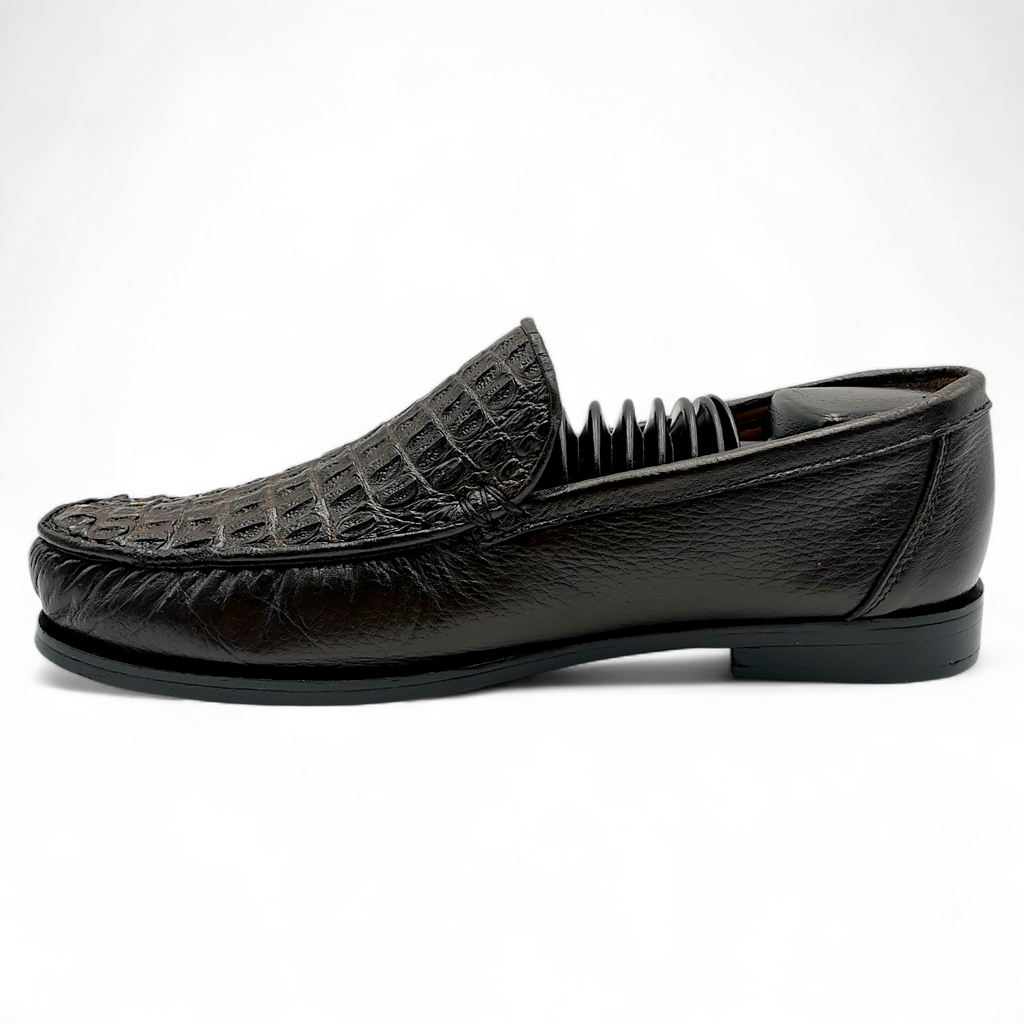 ZAPATO EN PIEL GENUINA DE COCODRILO PARA CABALLERO (MSN)