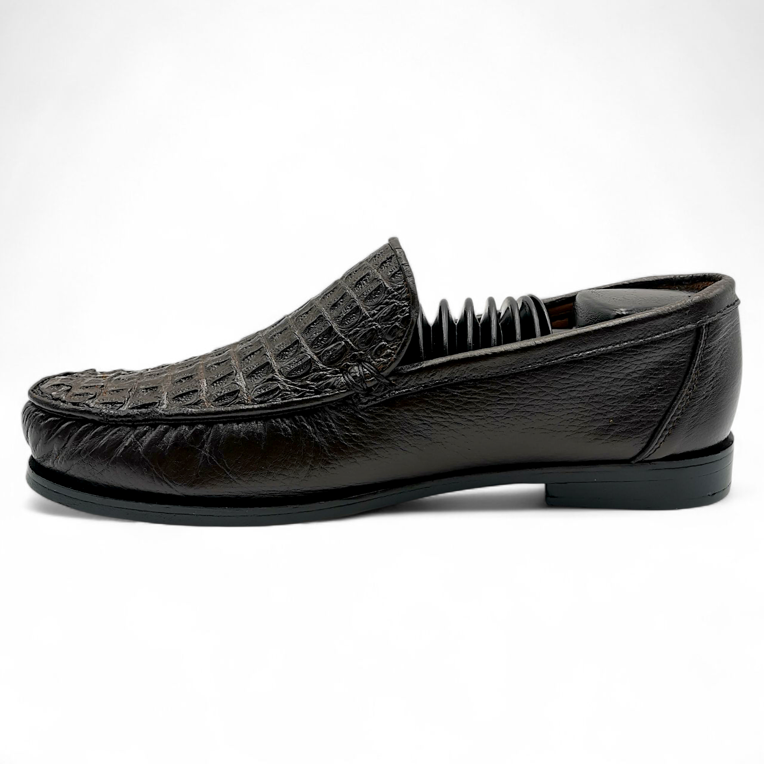ZAPATO EN PIEL GENUINA DE COCODRILO PARA CABALLERO (MSN)