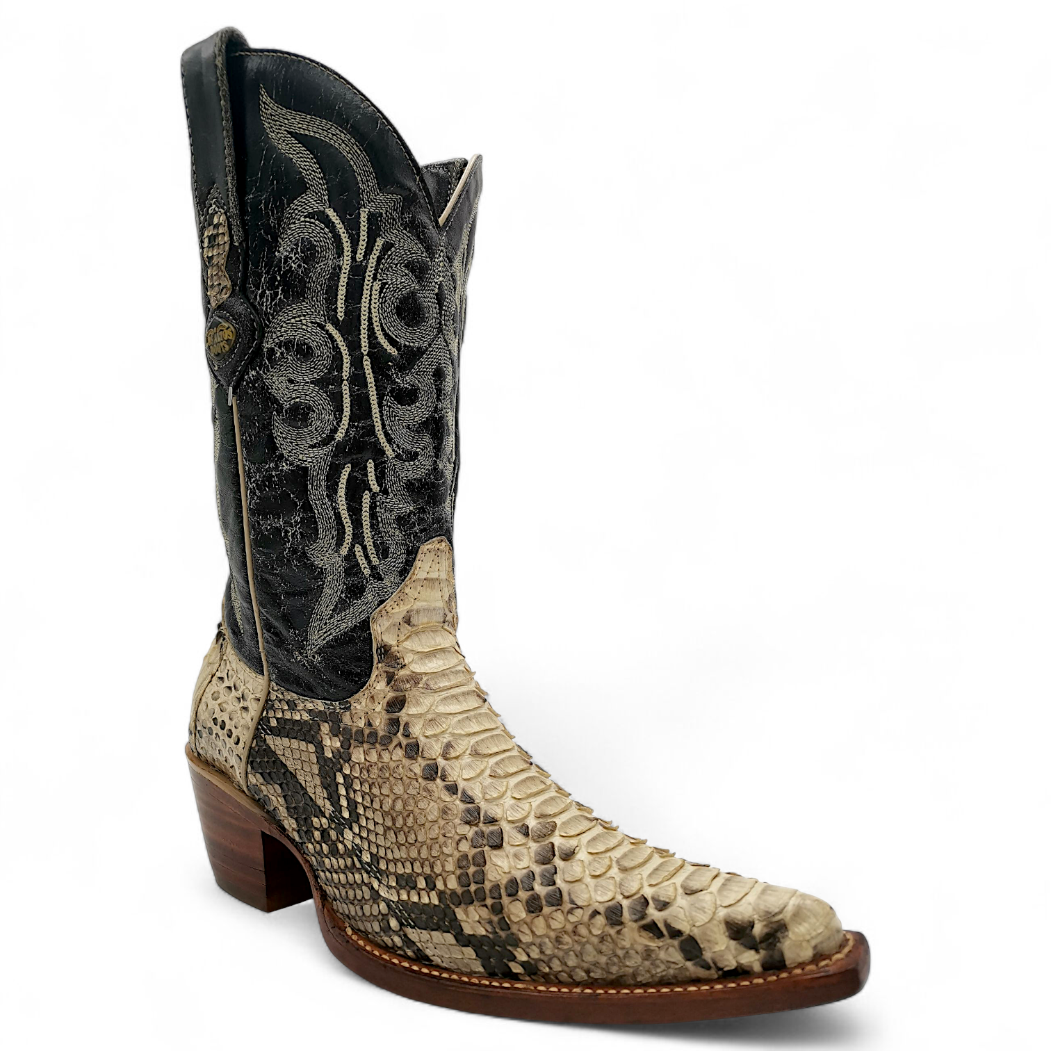 BOTA VAQUERA EN PIEL GENUINA DE PYTHON PARA CABALLERO (MSN)