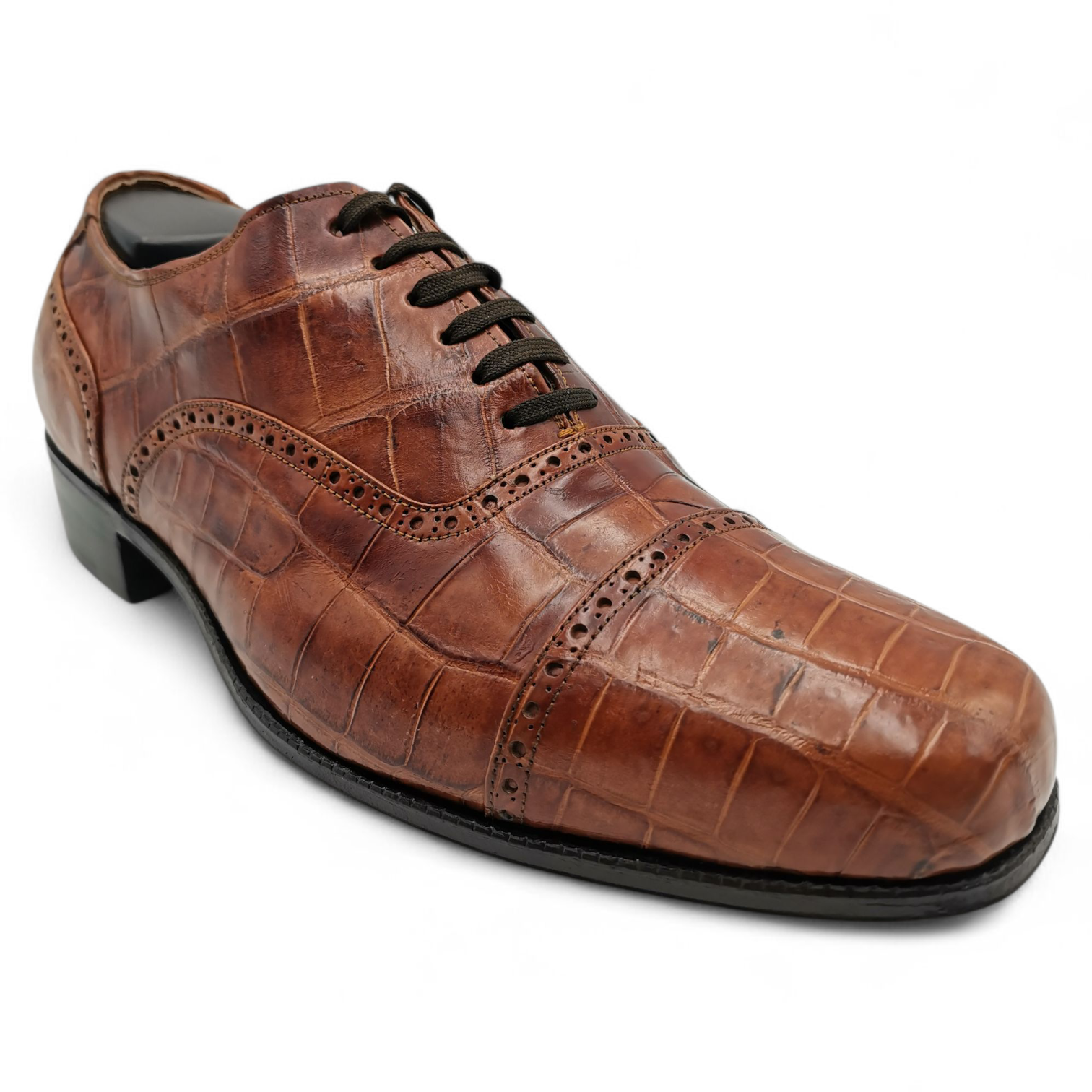 ZAPATO EN PIEL GENUINA DE COCODRILO PARA CABALLERO (MSN)