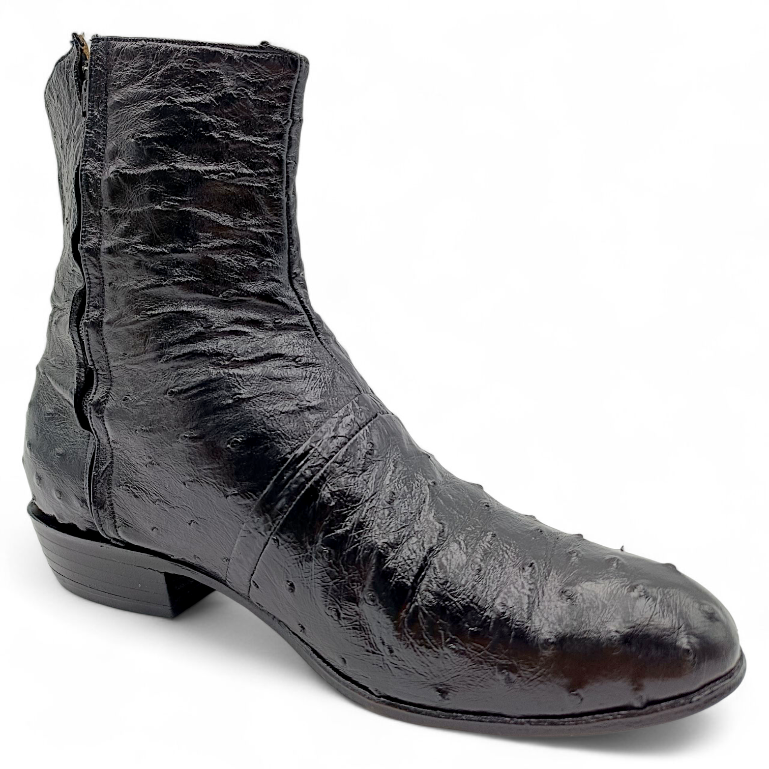 BOTA VAQUERA EN PIEL GENUINA DE AVESTRUZ PARA CABALLERO (MSN)