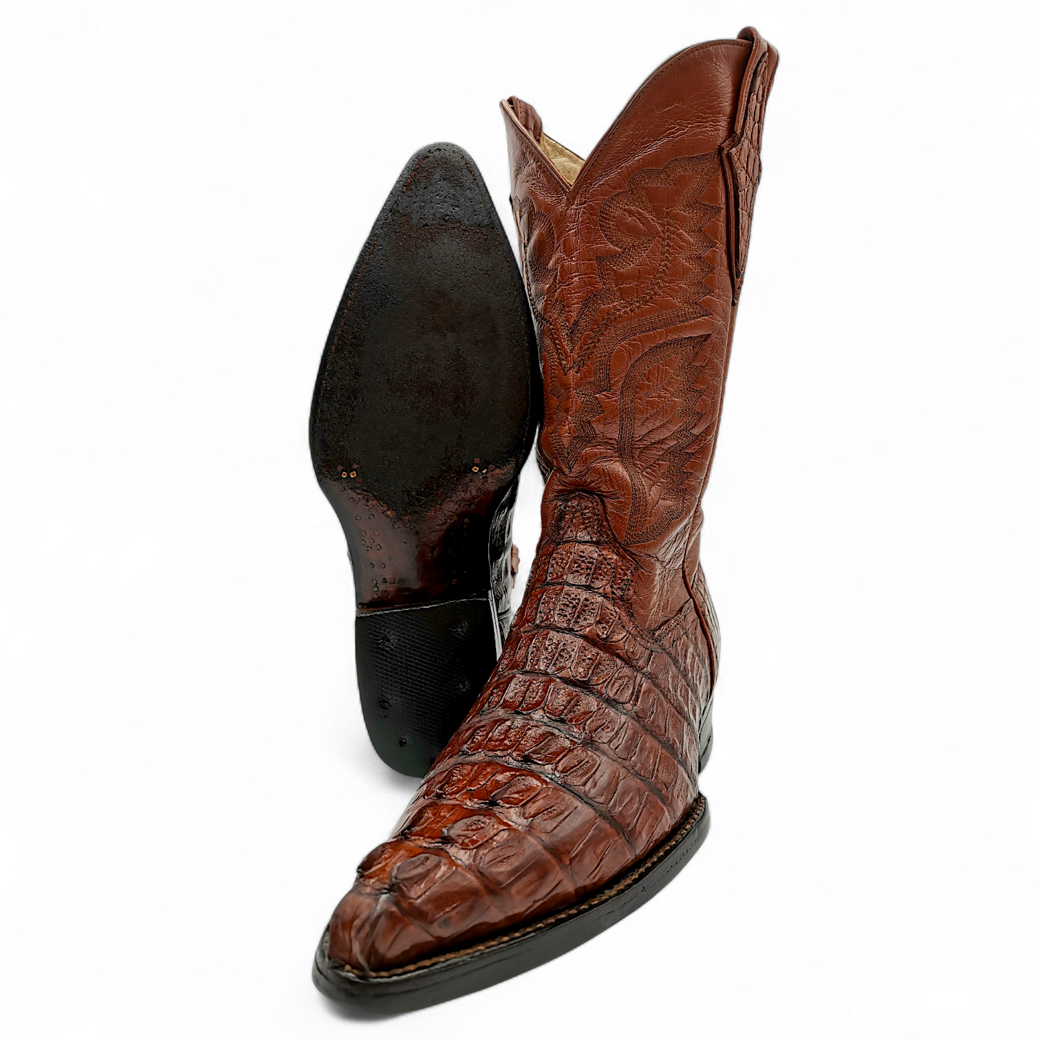 BOTA VAQUERA EN PIEL GENUINA DE COCODRILO PARA CABALLERO (MSN)