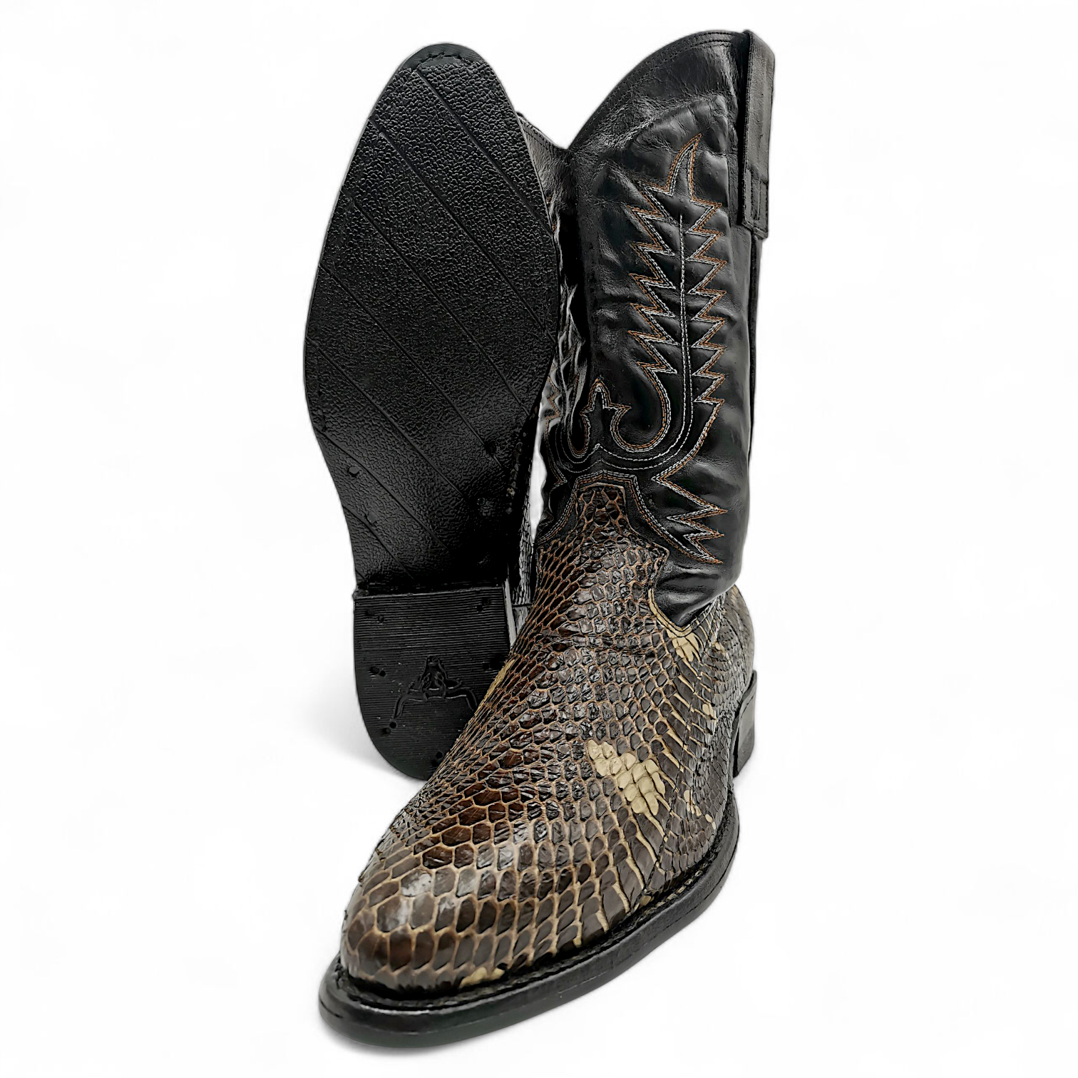 BOTA VAQUERA EN PIEL GENUINA DE COBRA PARA CABALLERO (MSN)