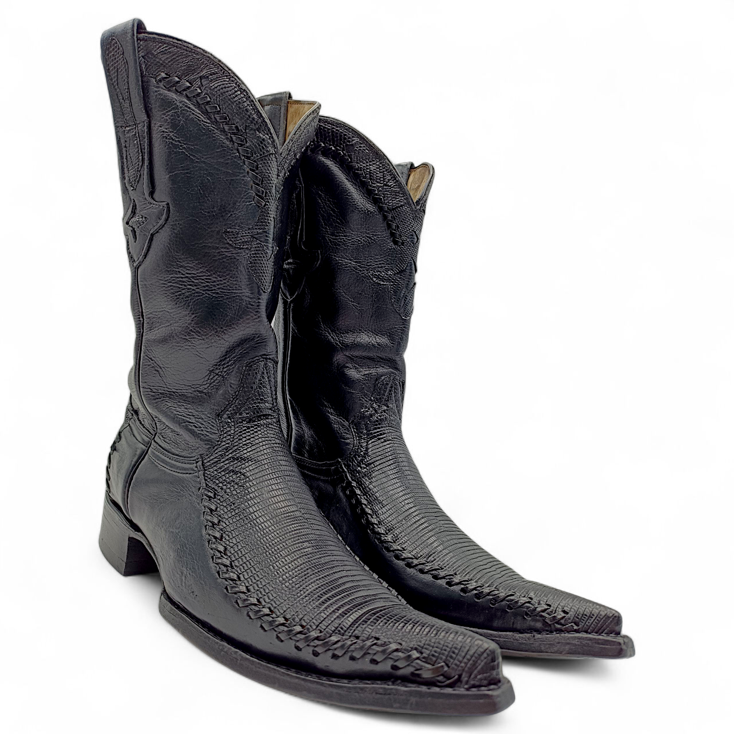 BOTA VAQUERA EN PIEL GENUINA DE LIZARD DE PARA CABALLERO (MSN)