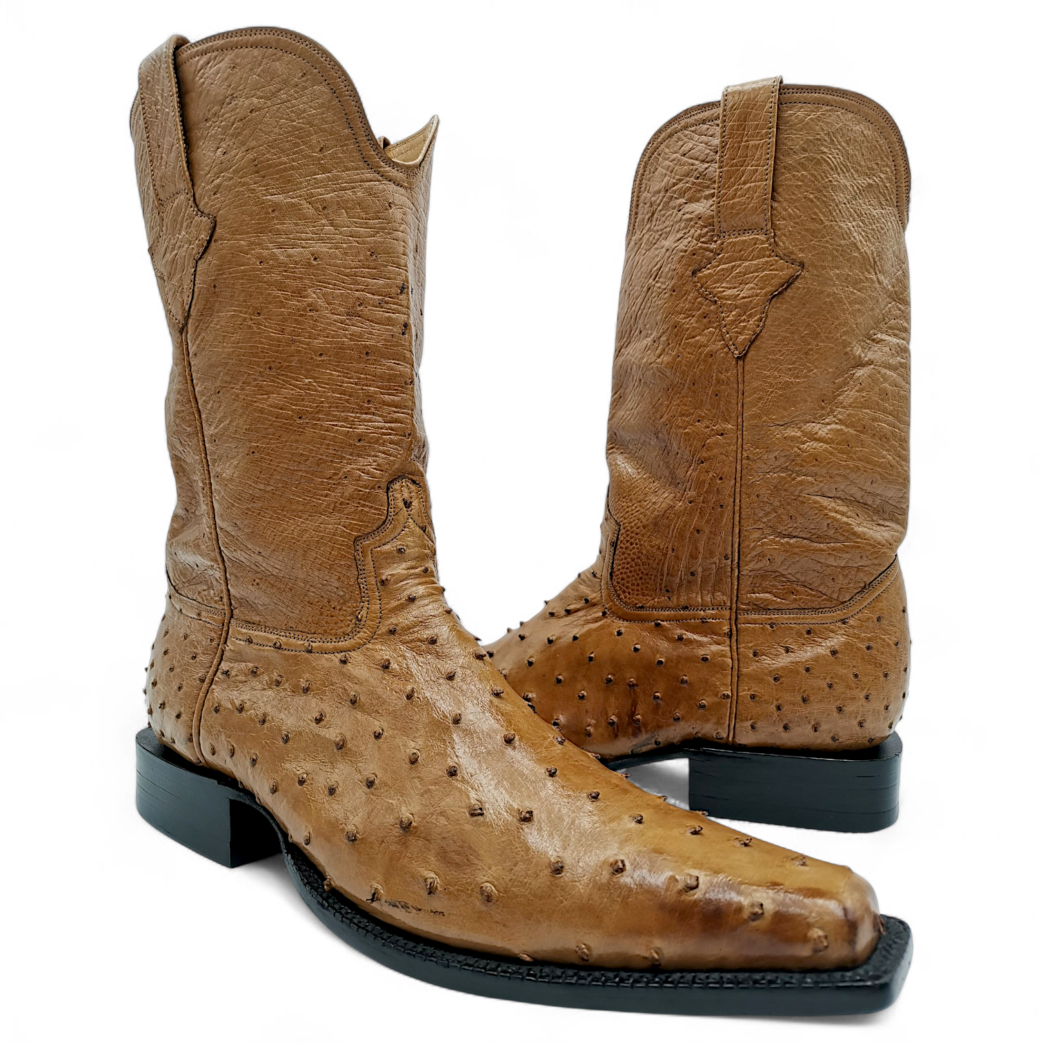 BOTA VAQUERA EN PIEL GENUINA DE AVESTRUZ PARA CABALLERO (MSN)