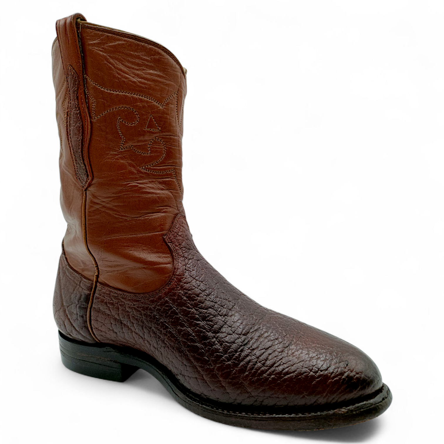 BOTA VAQUERA EN PIEL GENUINA DE TIBURÓN PARA CABALLERO (MSN)