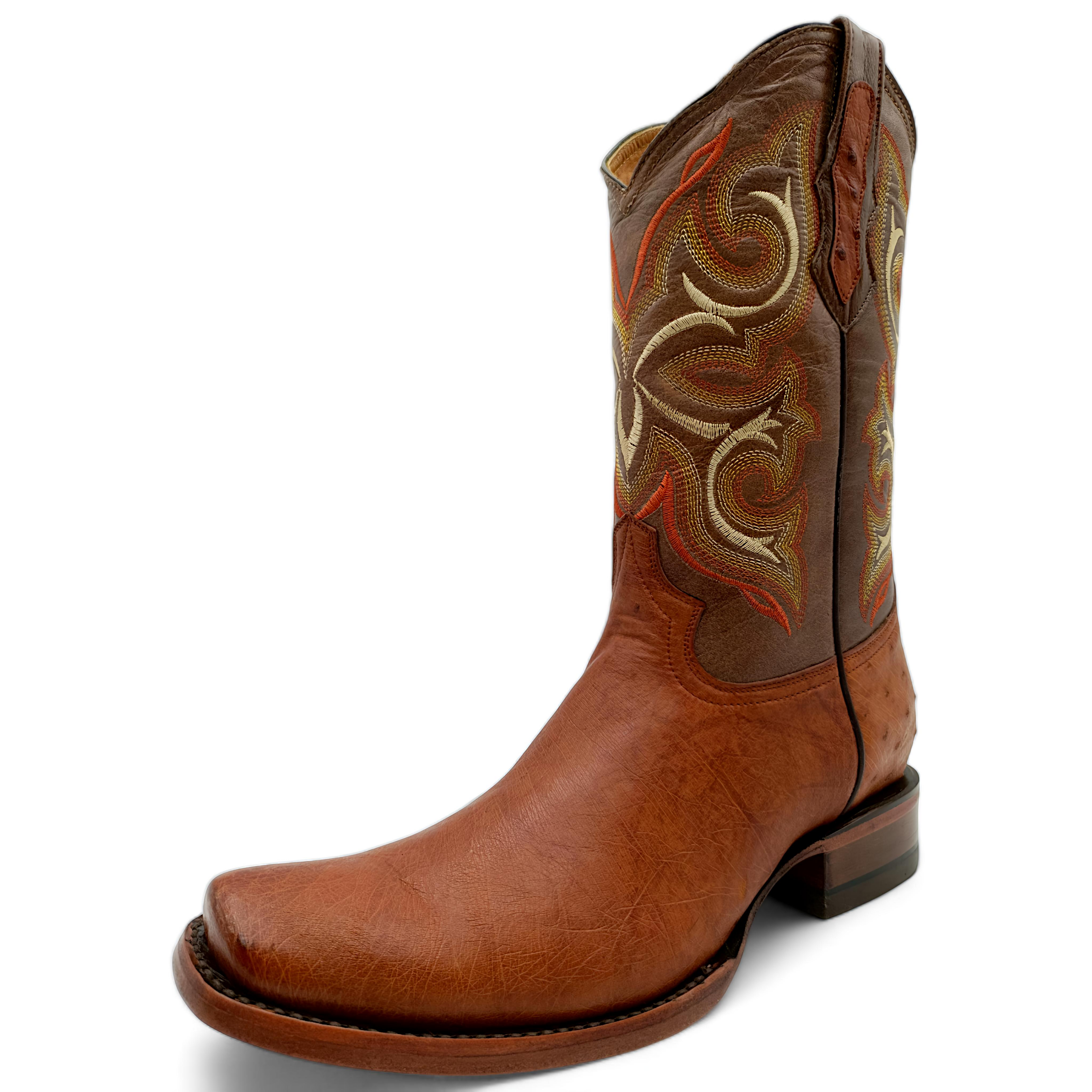 BOTA VAQUERA EN PIEL GENUINA DE AVESTRUZ PARA CABALLERO (M29)