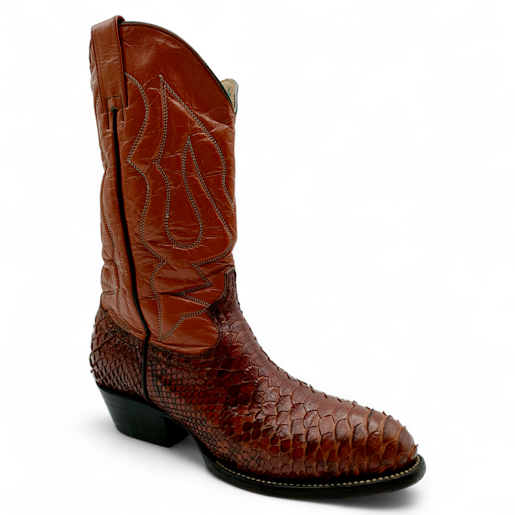 BOTA VAQUERA EN PIEL GENUINA DE PYTHON PARA CABALLERO (MSN)