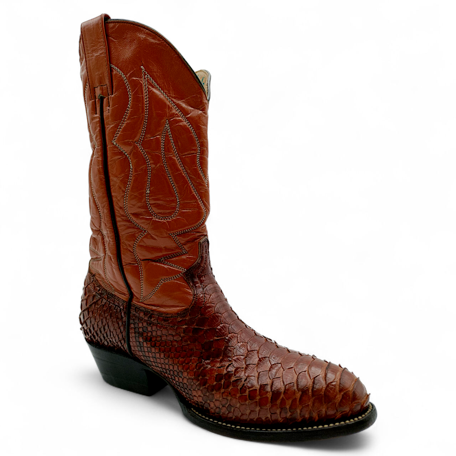 BOTA VAQUERA EN PIEL GENUINA DE PYTHON PARA CABALLERO (MSN)