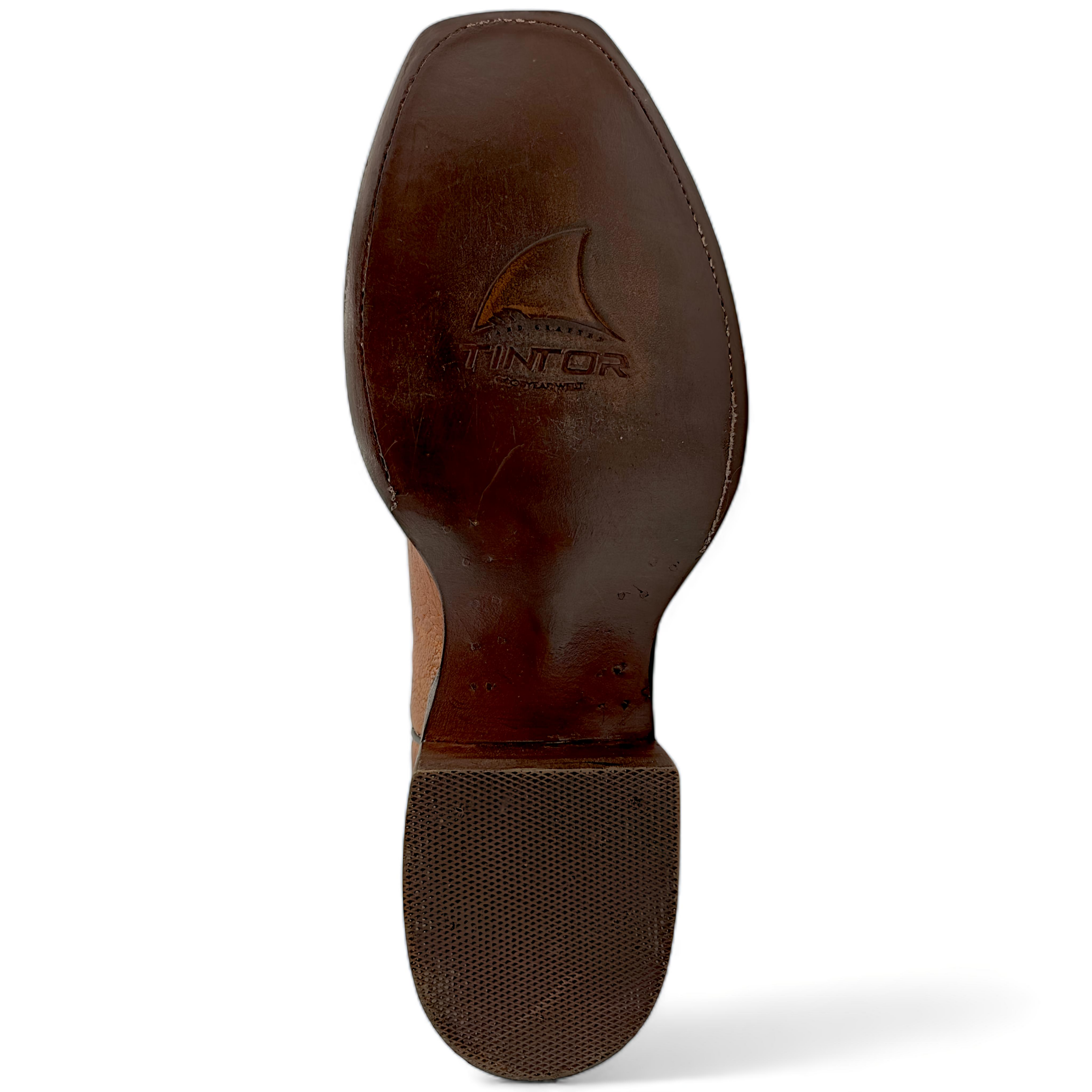BOTA VAQUERA EN PIEL GENUINA DE ELEFANTE PARA CABALLERO (M18)