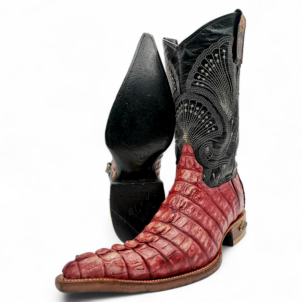 BOTA VAQUERA EN PIEL GENUINA DE COCODRILO PARA CABALLERO (MSN)