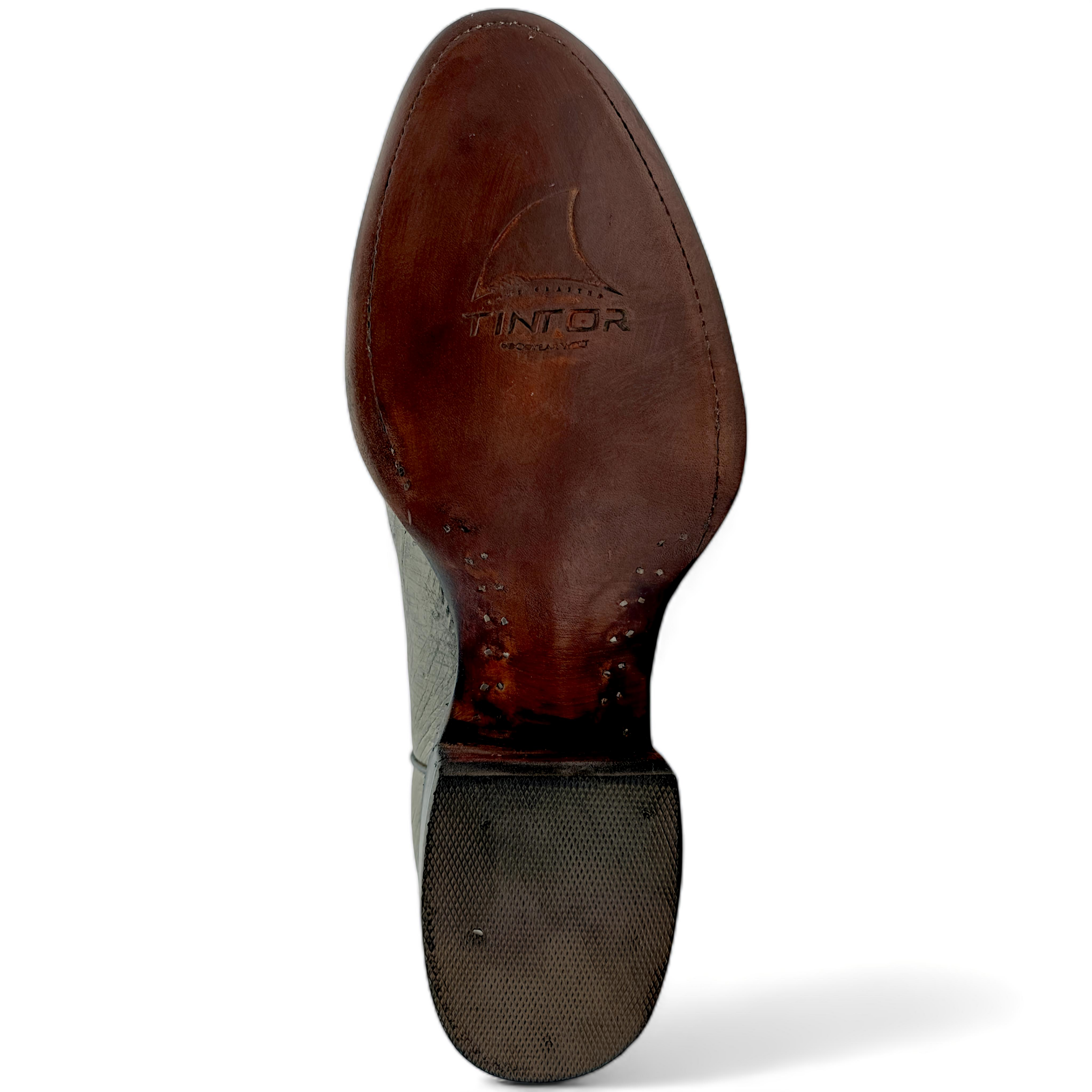 BOTA VAQUERA EN PIEL GENUINA DE AVESTRUZ PARA CABALLERO (M24)