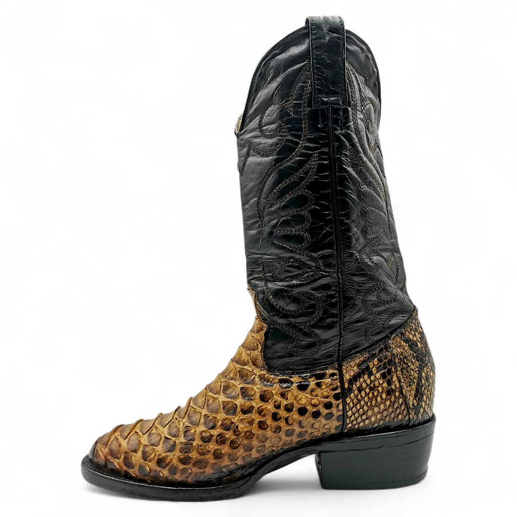 BOTA VAQUERA EN PIEL GENUINA DE PYTHON PARA CABALLERO (MSN)