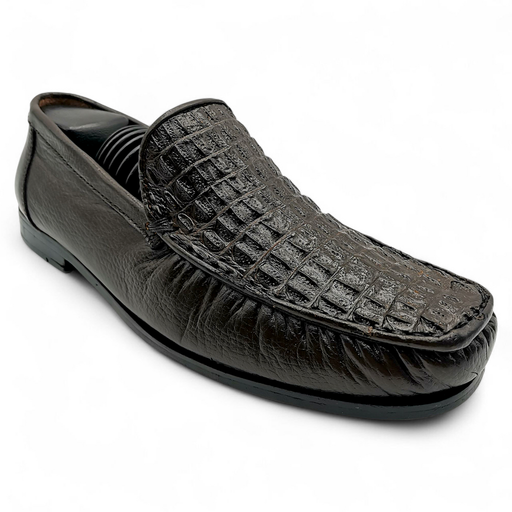 ZAPATO EN PIEL GENUINA DE COCODRILO PARA CABALLERO (MSN)